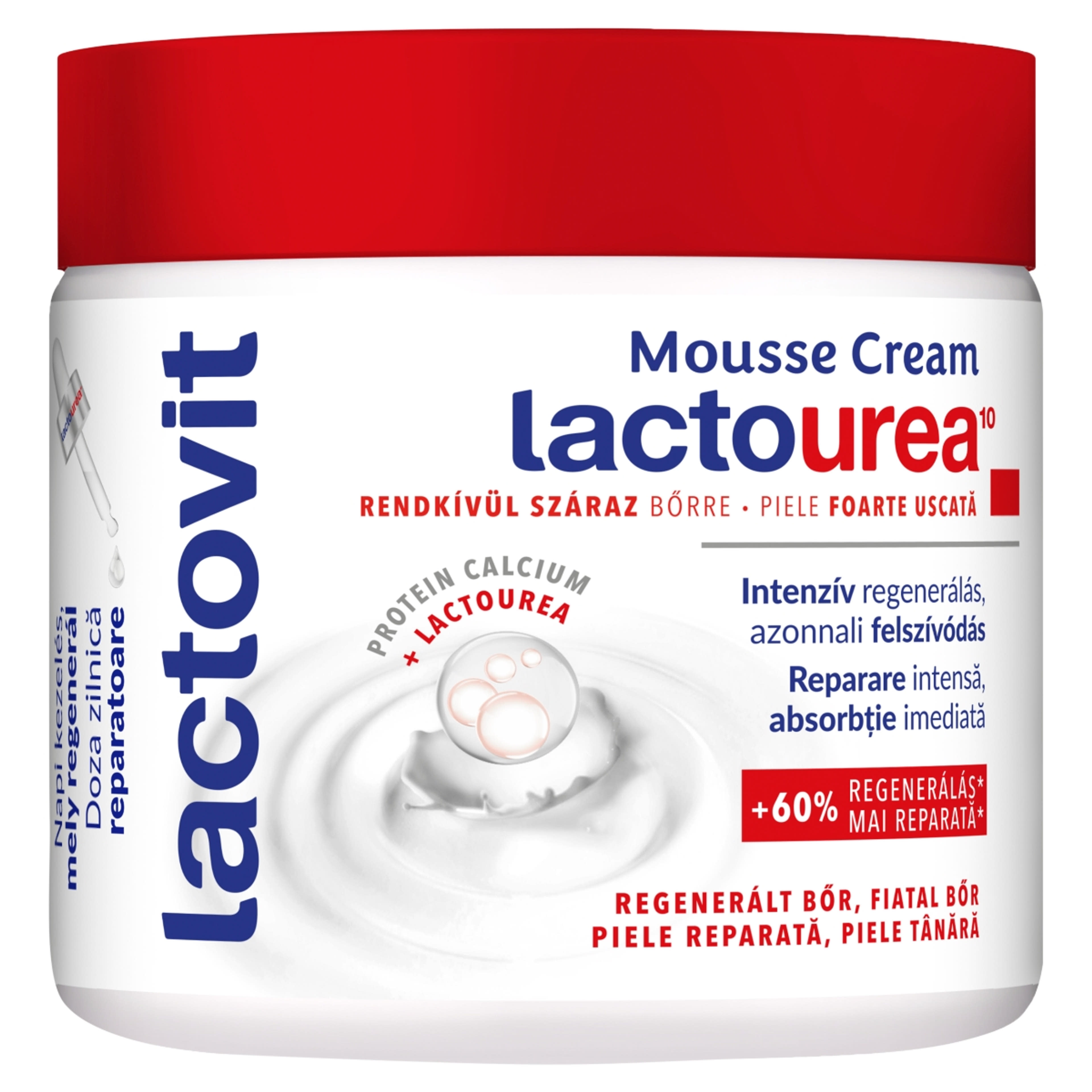 Lactovit Lactourea Mousse Cream testápoló - 400 ml