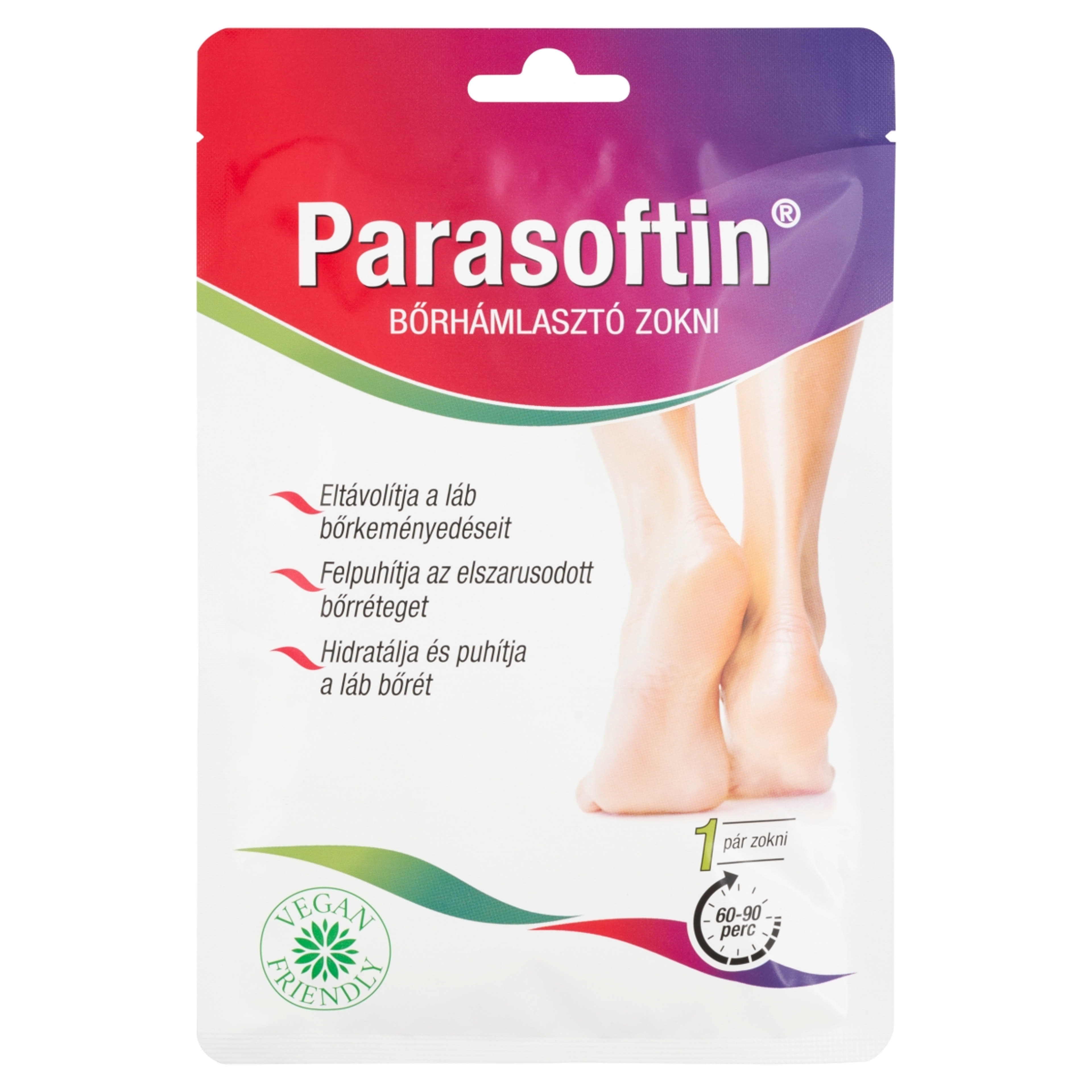 Parasoftin bőrhámlasztó zokni - 1 db-2
