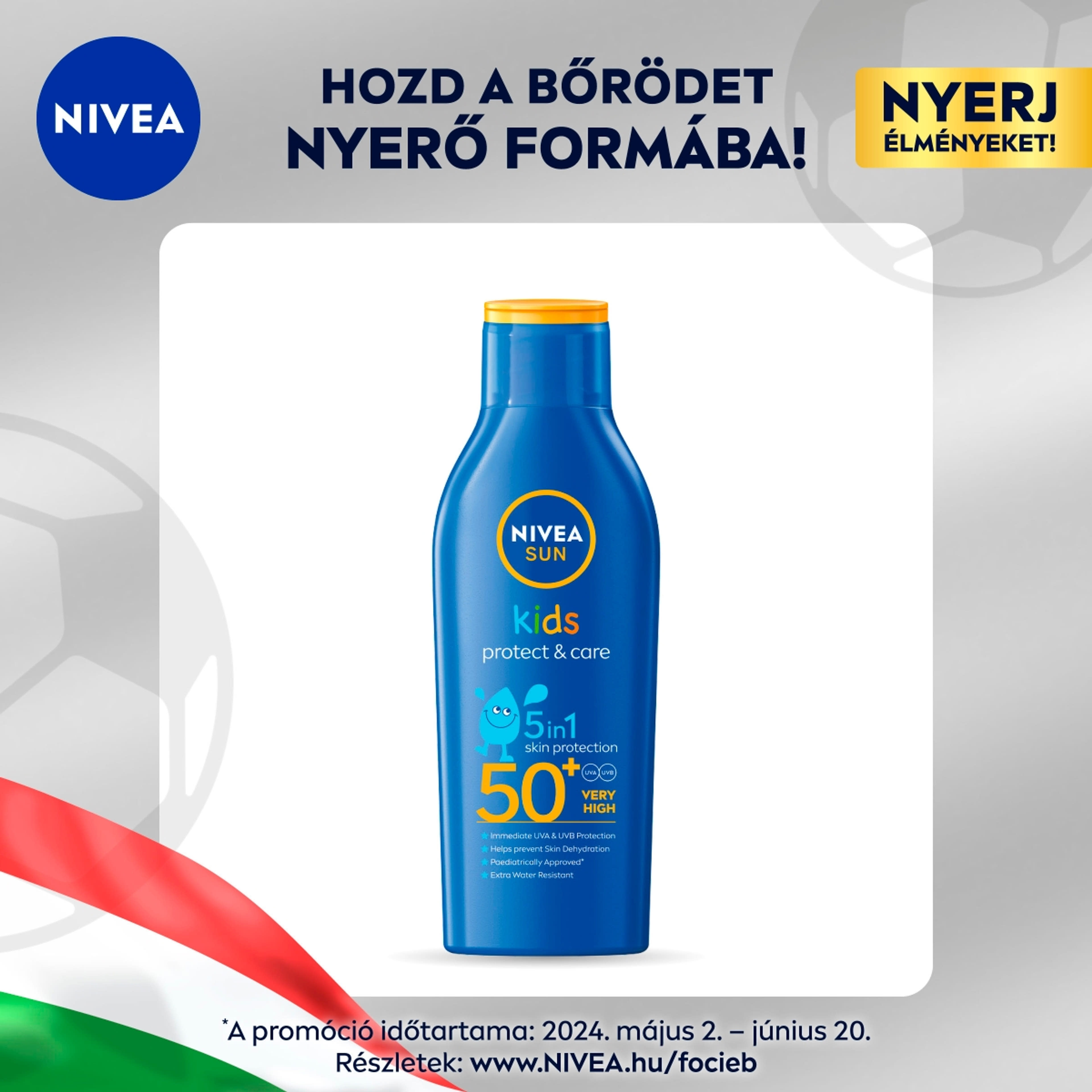 Nivea Sun Kids hidratáló naptej FF50+ - 200 ml