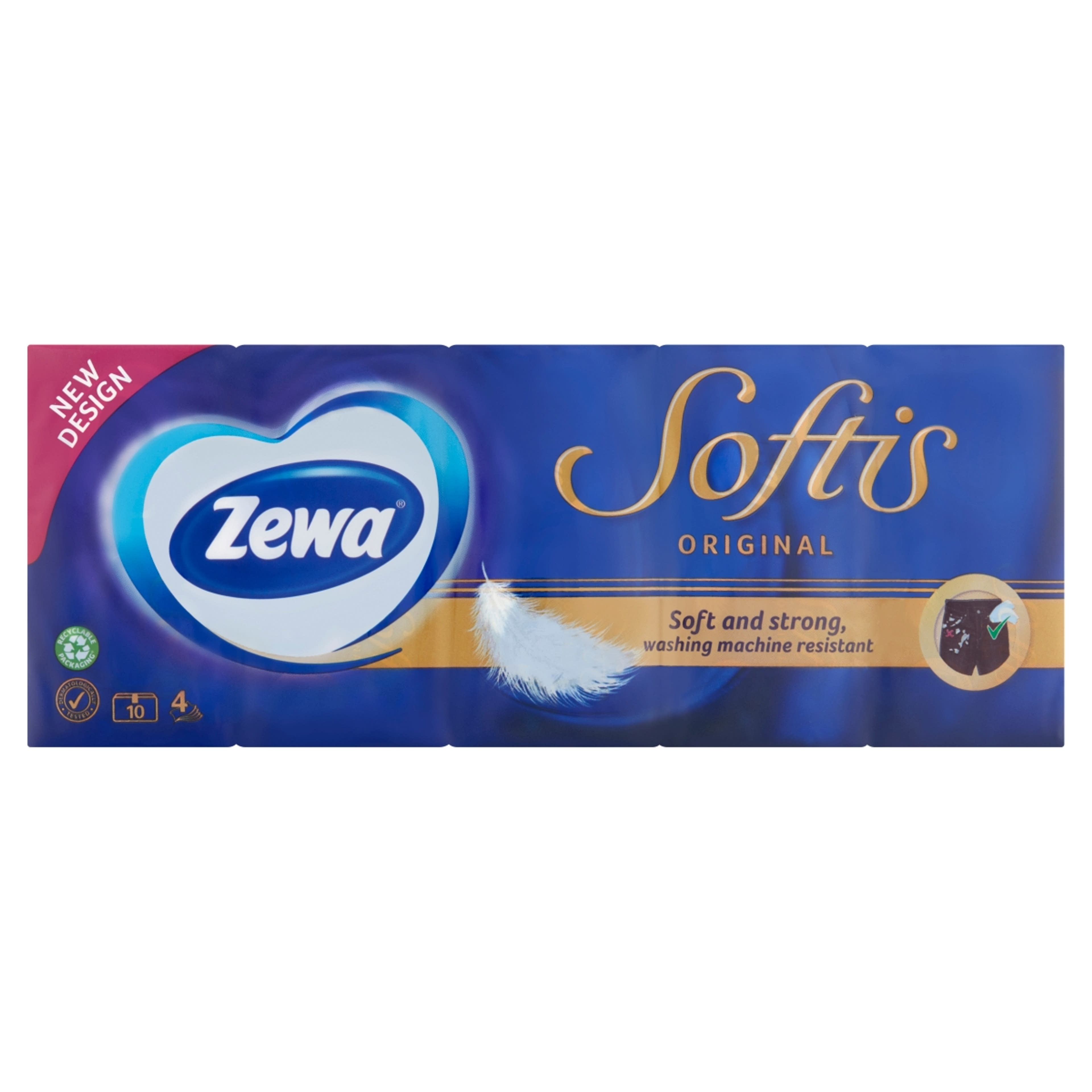 Zewa Softis papírzsebkendő - 10x9 db-1
