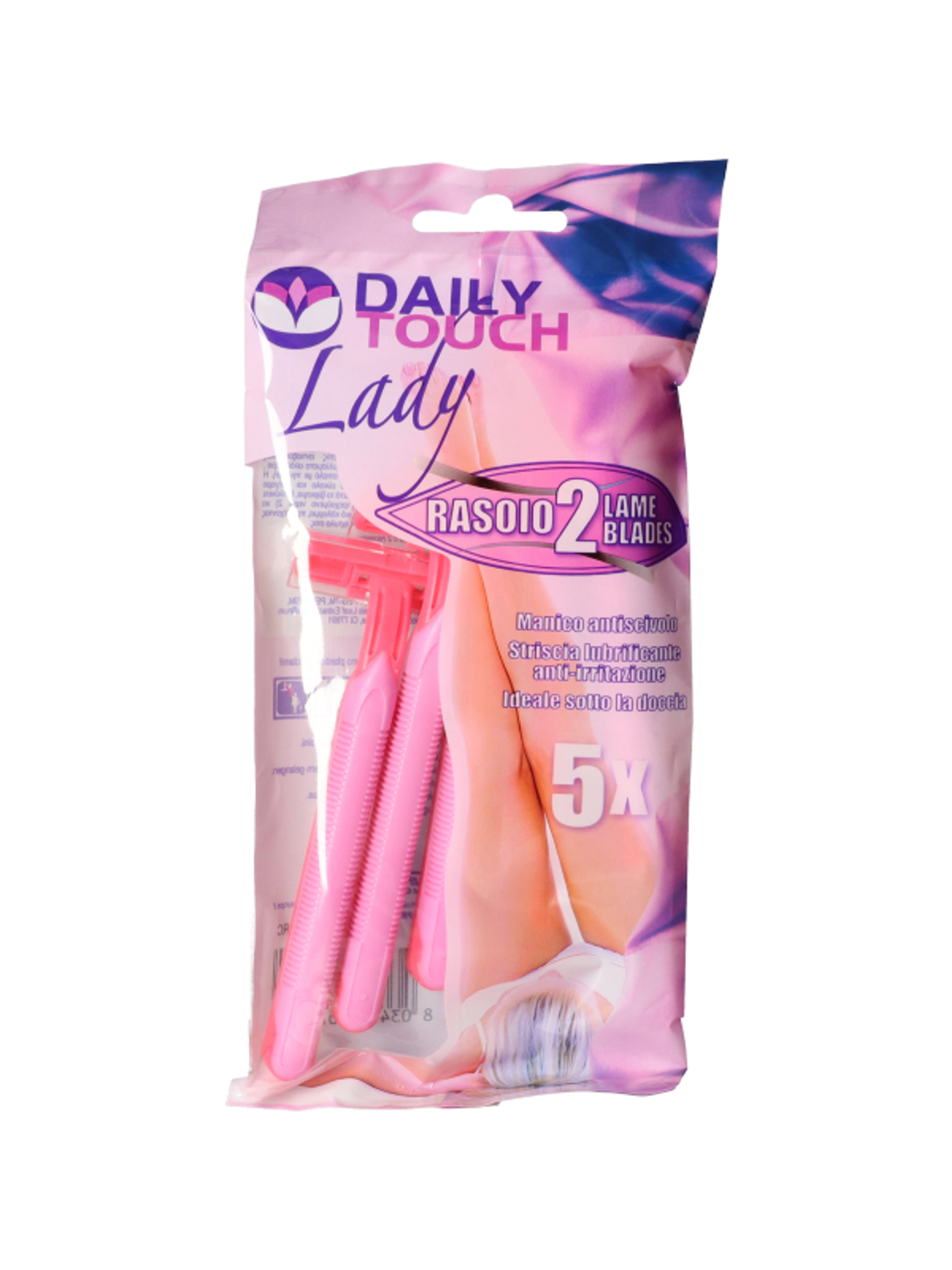 Daily Touch Lady 2 pengés eldobható borotva - 5 db-4