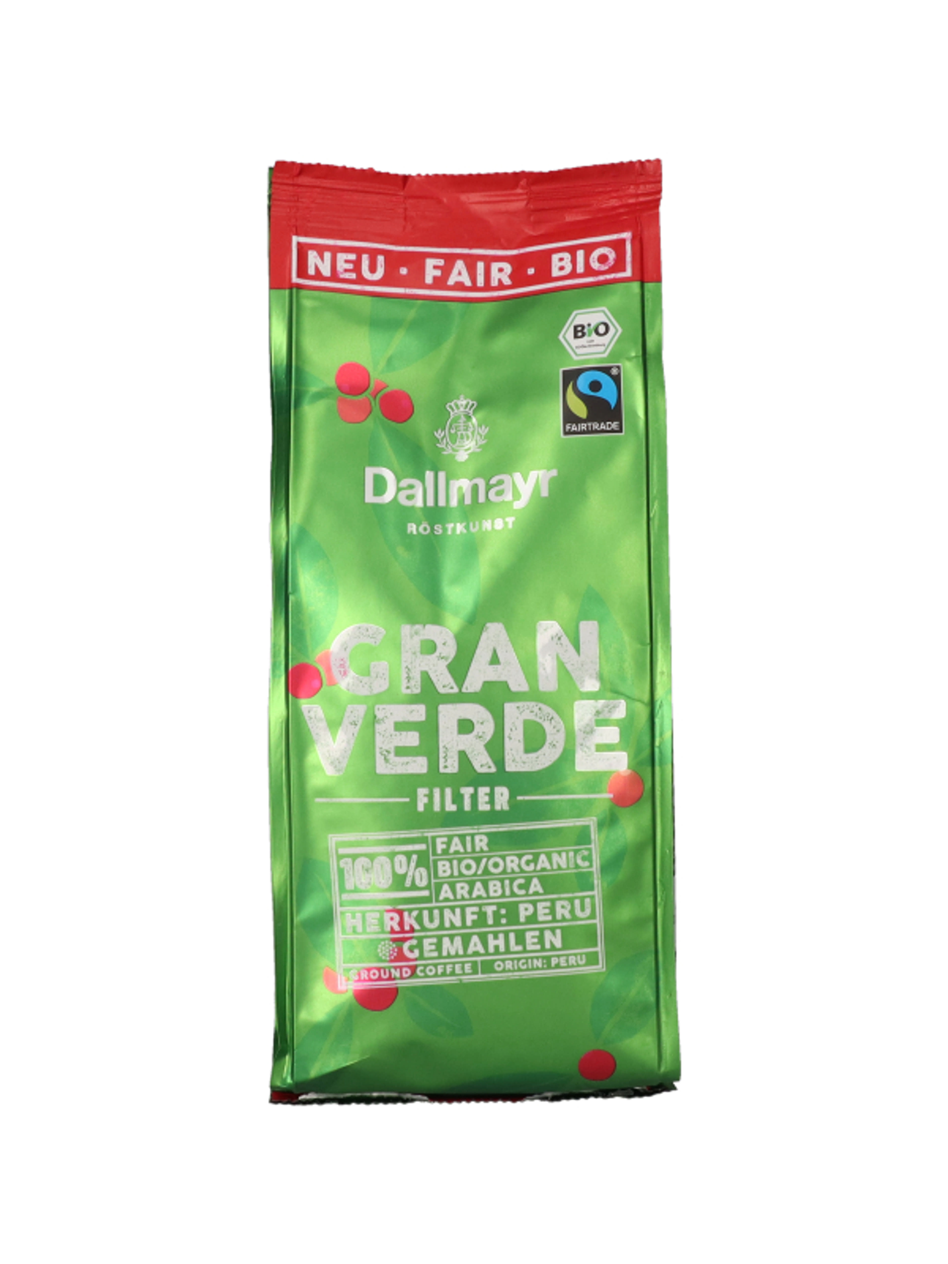 Dallmayr Gran Verde Bio őrölt kávé - 220 g