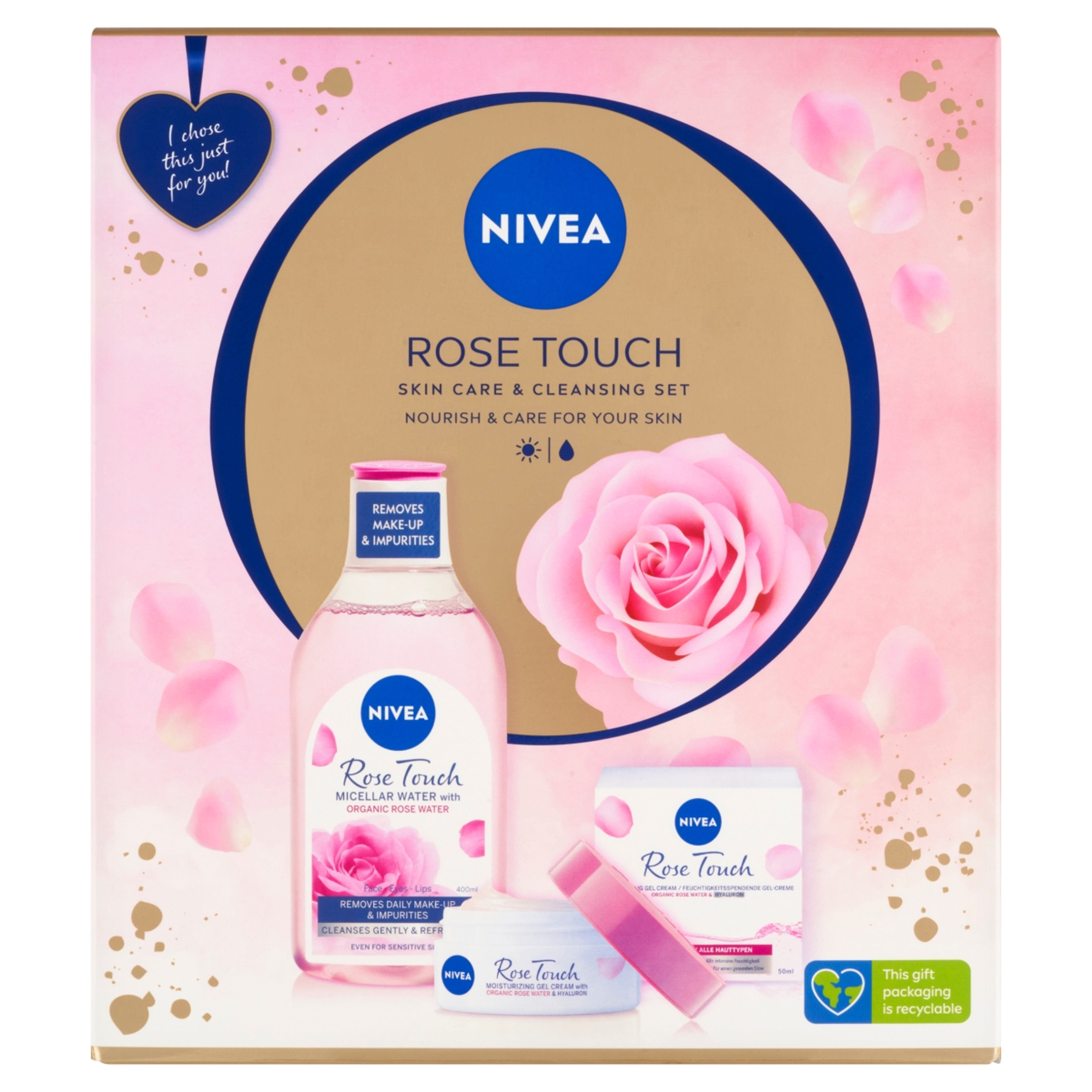 Nivea Rose Touch ajándékcsomag - 1 db-2