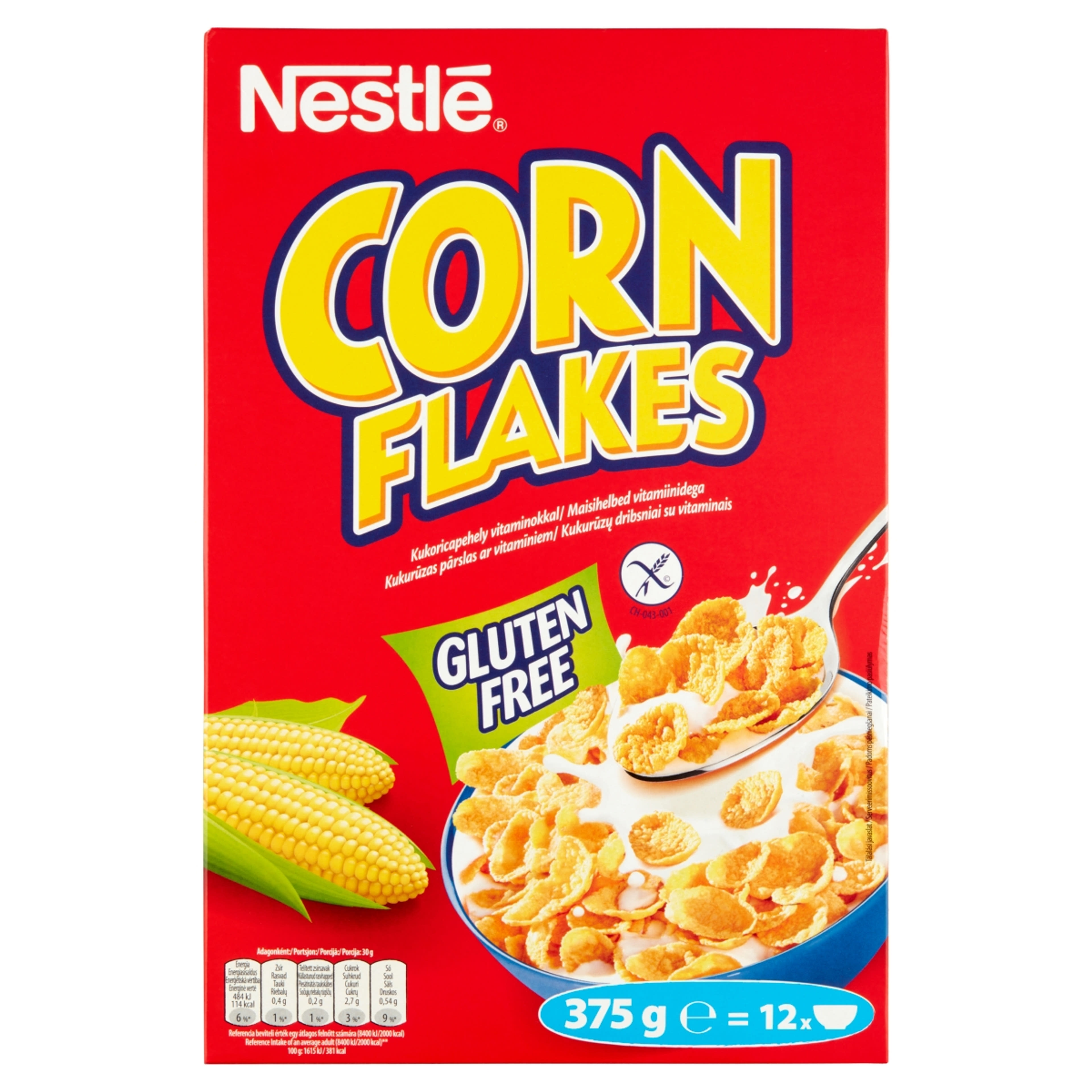 Nestlé corn flakes gluténmentes gabonapehely - 375 g