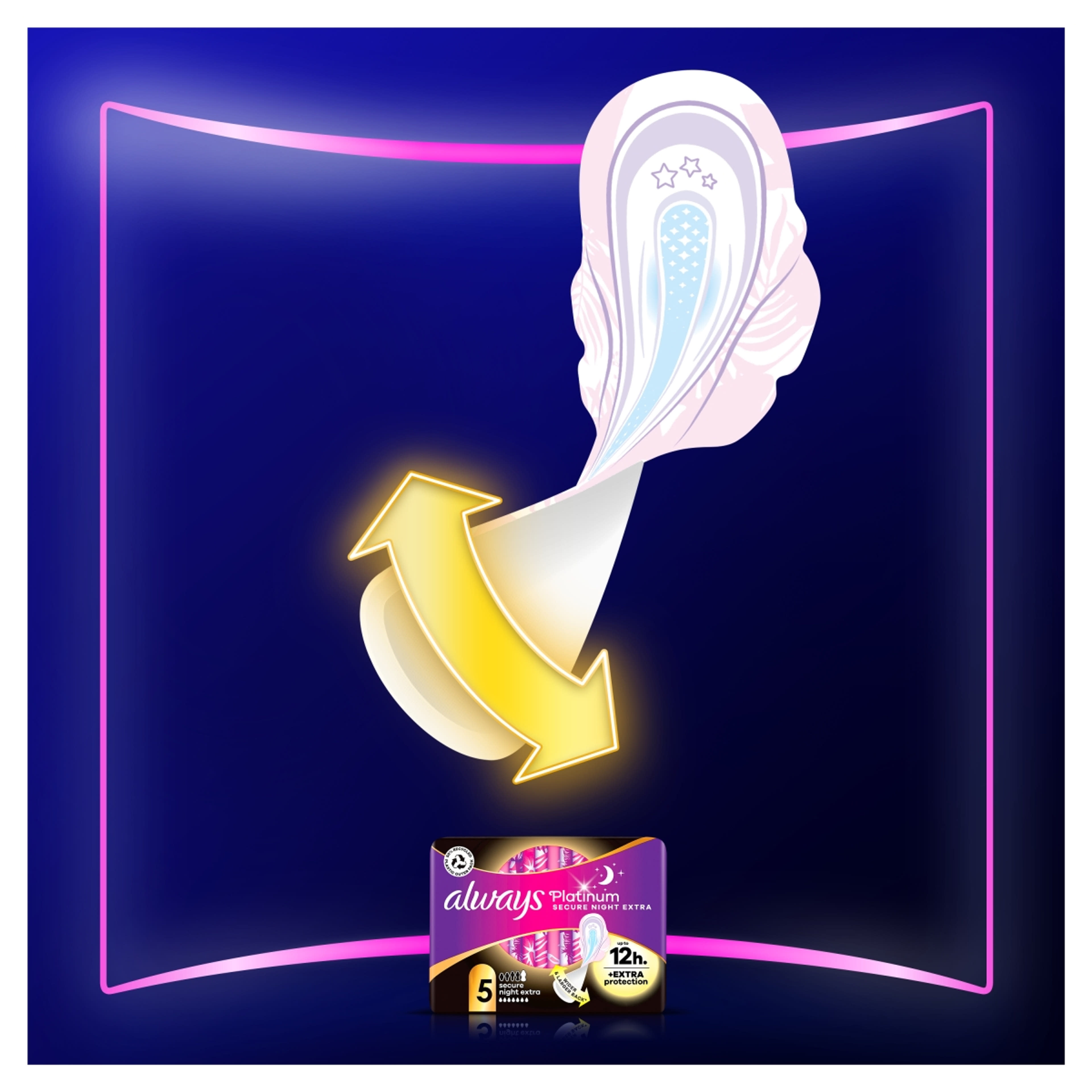Always Platinum Secure Night egészségügyi betét - 20 db-5