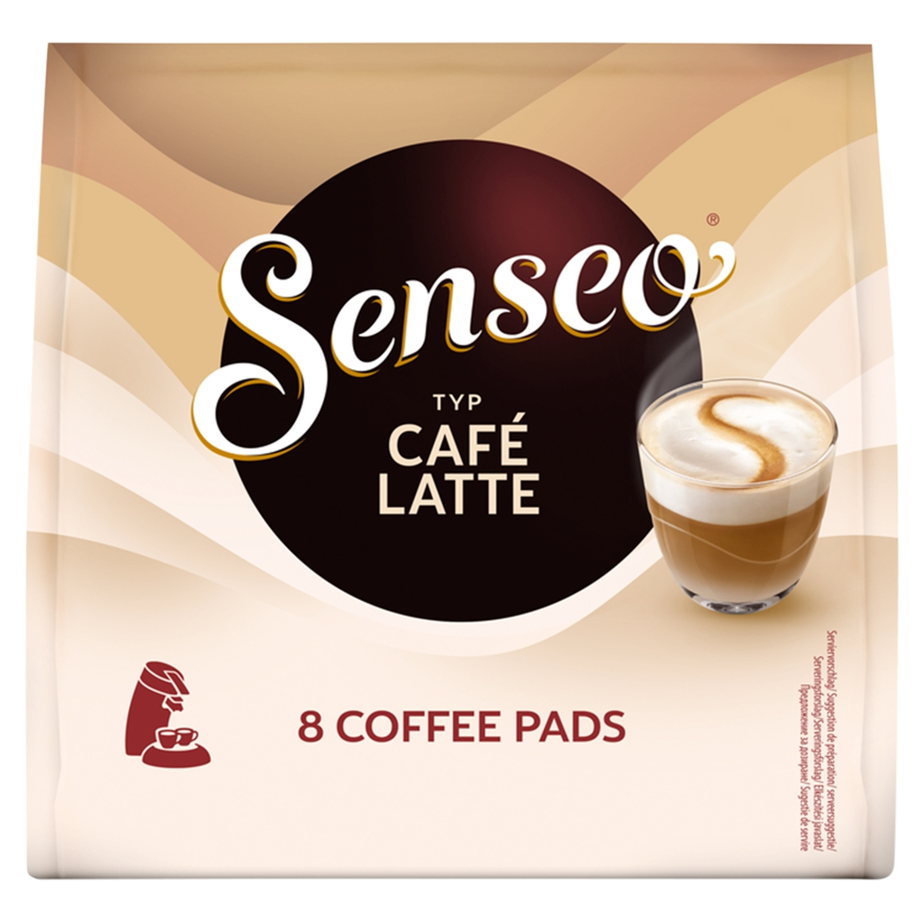 Senso Cafe Latte kávépárna 8 db - 92 g