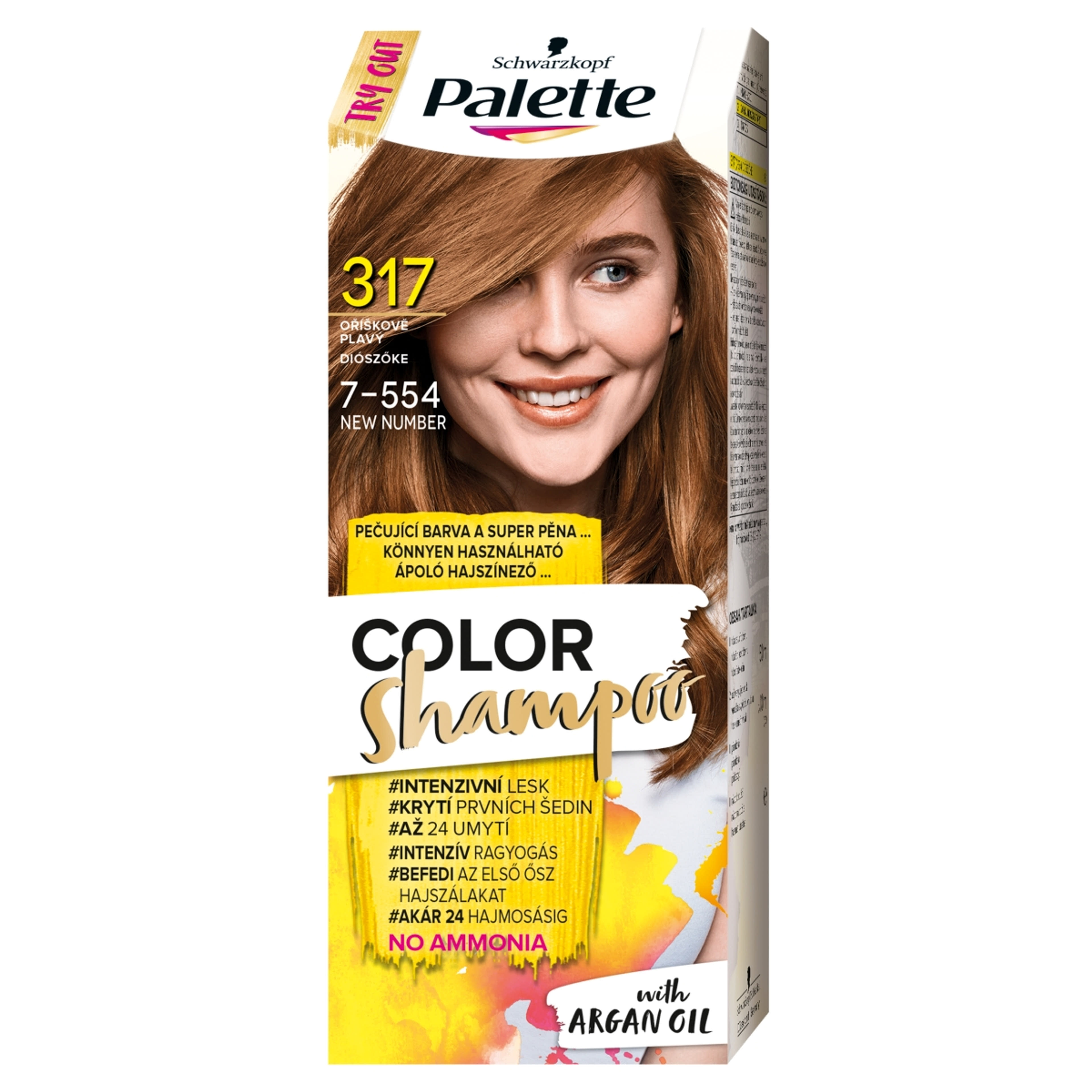 Schwarzkopf Palette Color Shampoo hajfesték 317 diószőke - 1 db-1