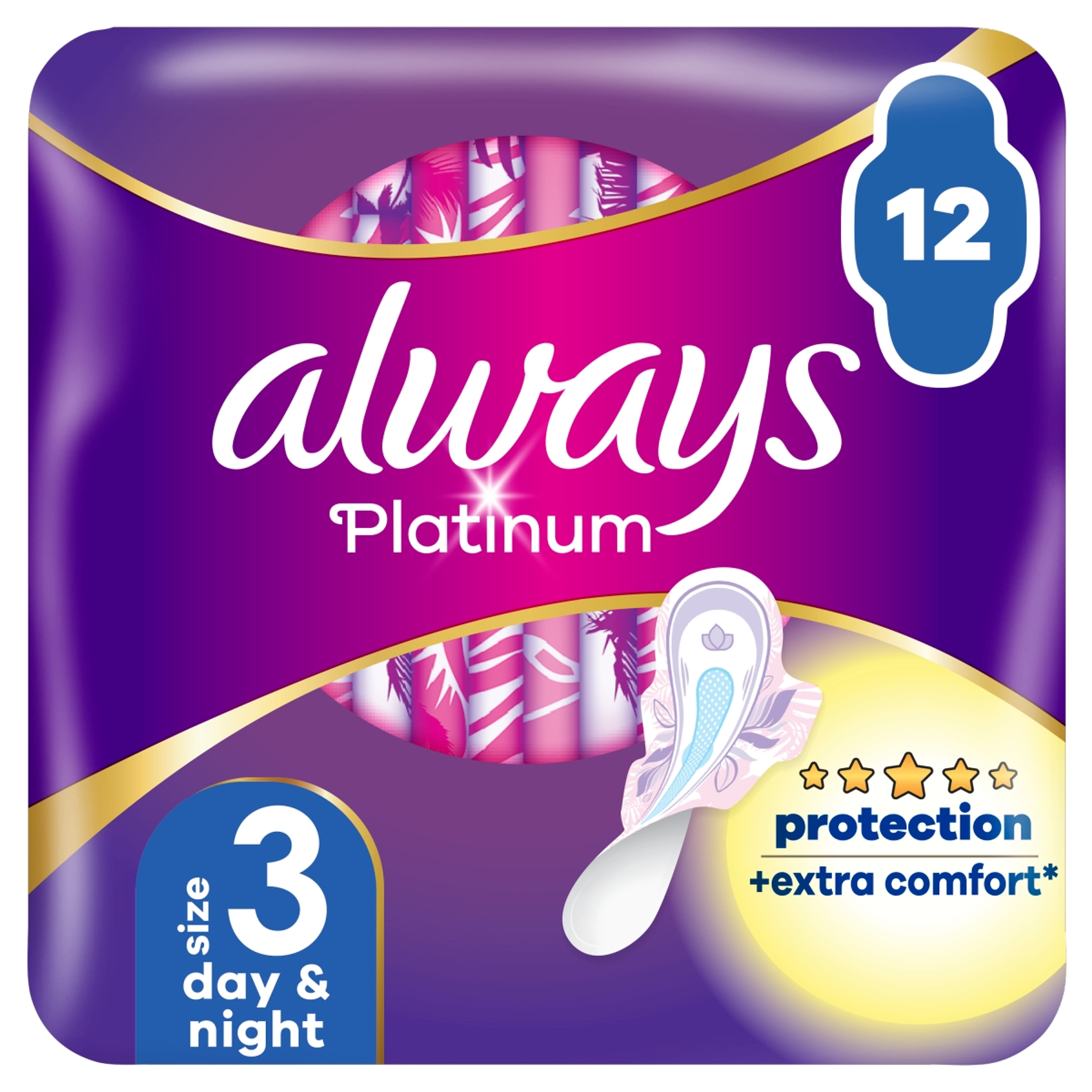 Always Platinum Duo Pack éjszakai egészségügyi betét - 12 db-9