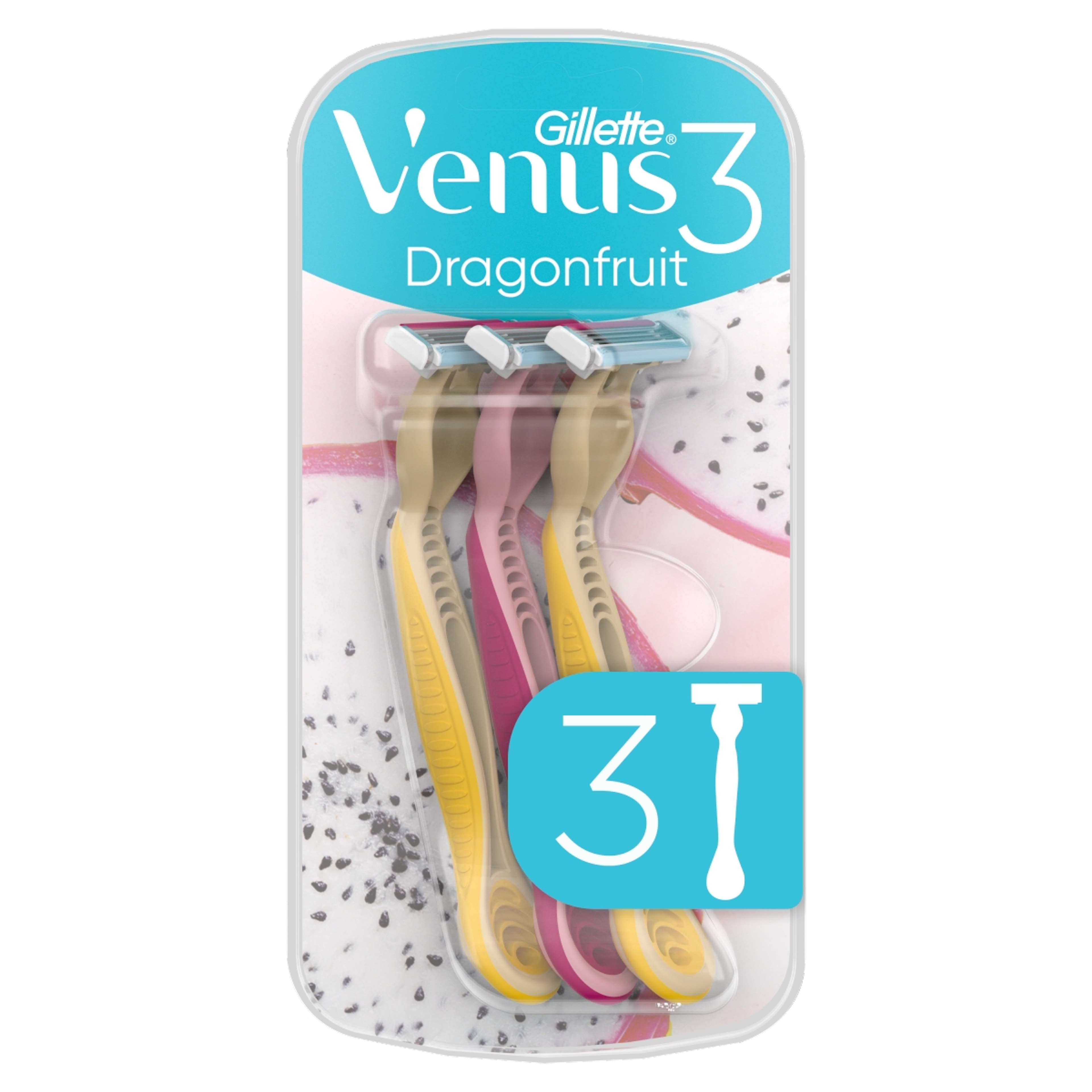 Gillette Venus 3 Dragonfruit eldobható borotva - 3 db-2