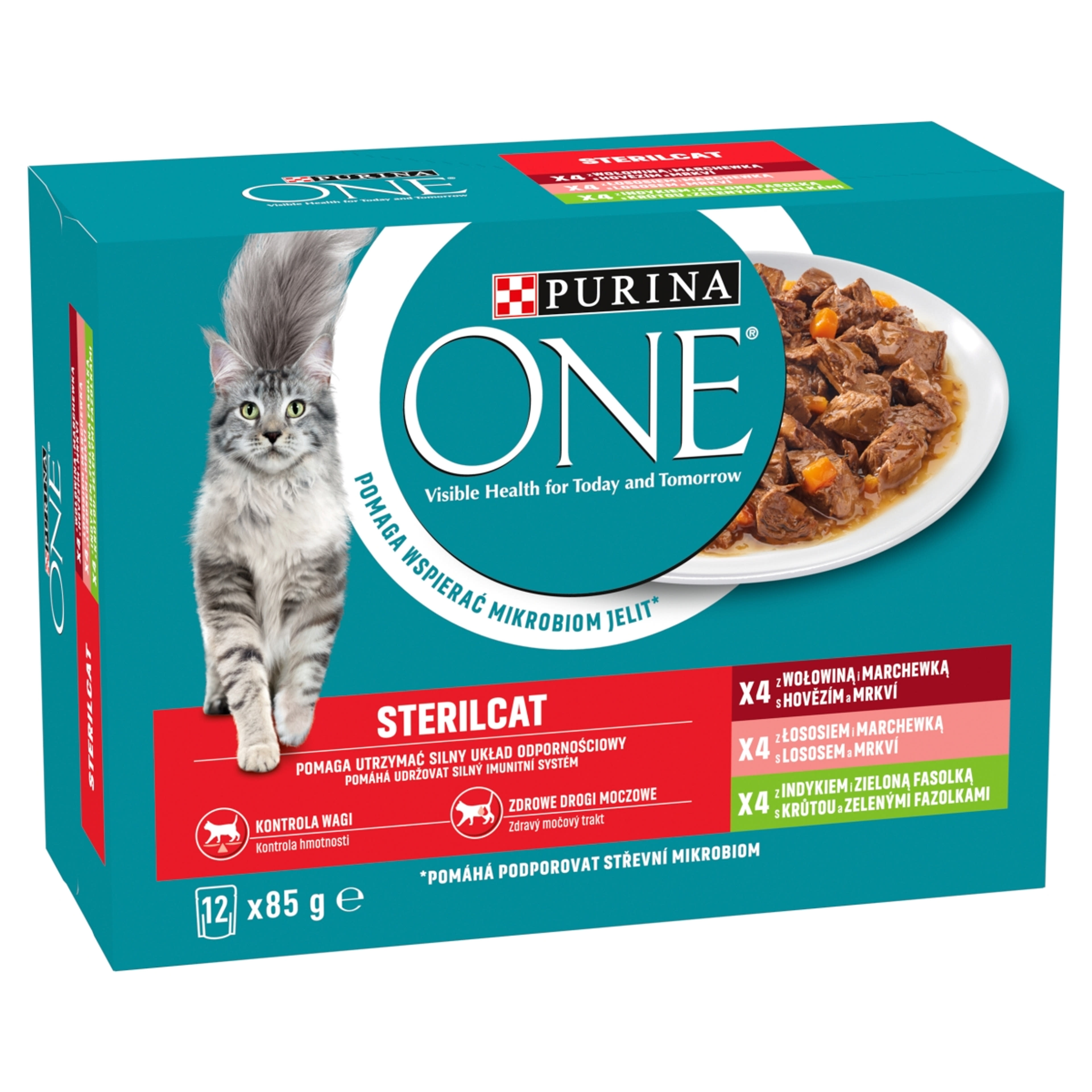 Purina One Sterilcat nedves macskaeledel válogatás 12x85 g - 1020 g-2