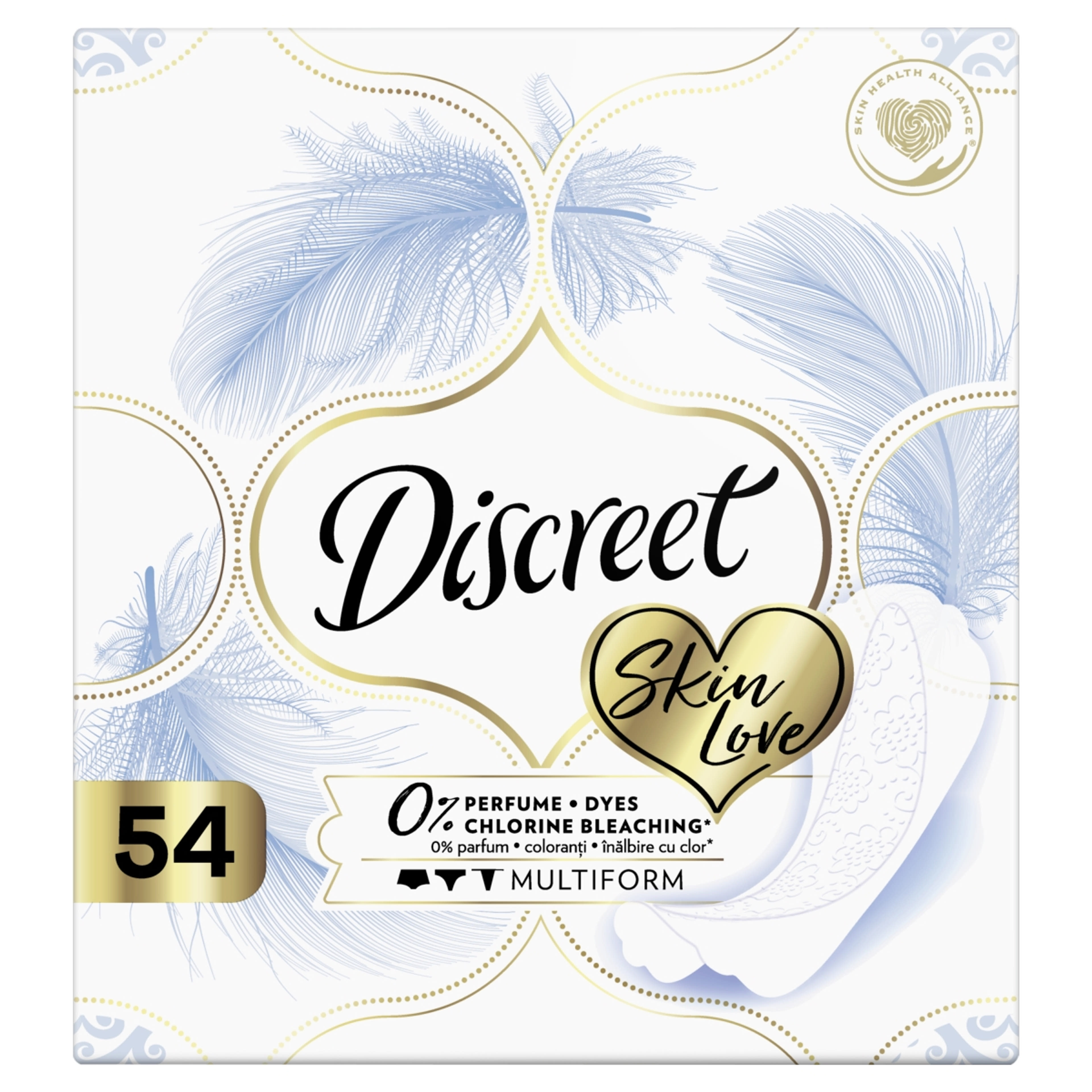 Discreet Multiform 0%-os Skin Love tisztasági betét - 54 db