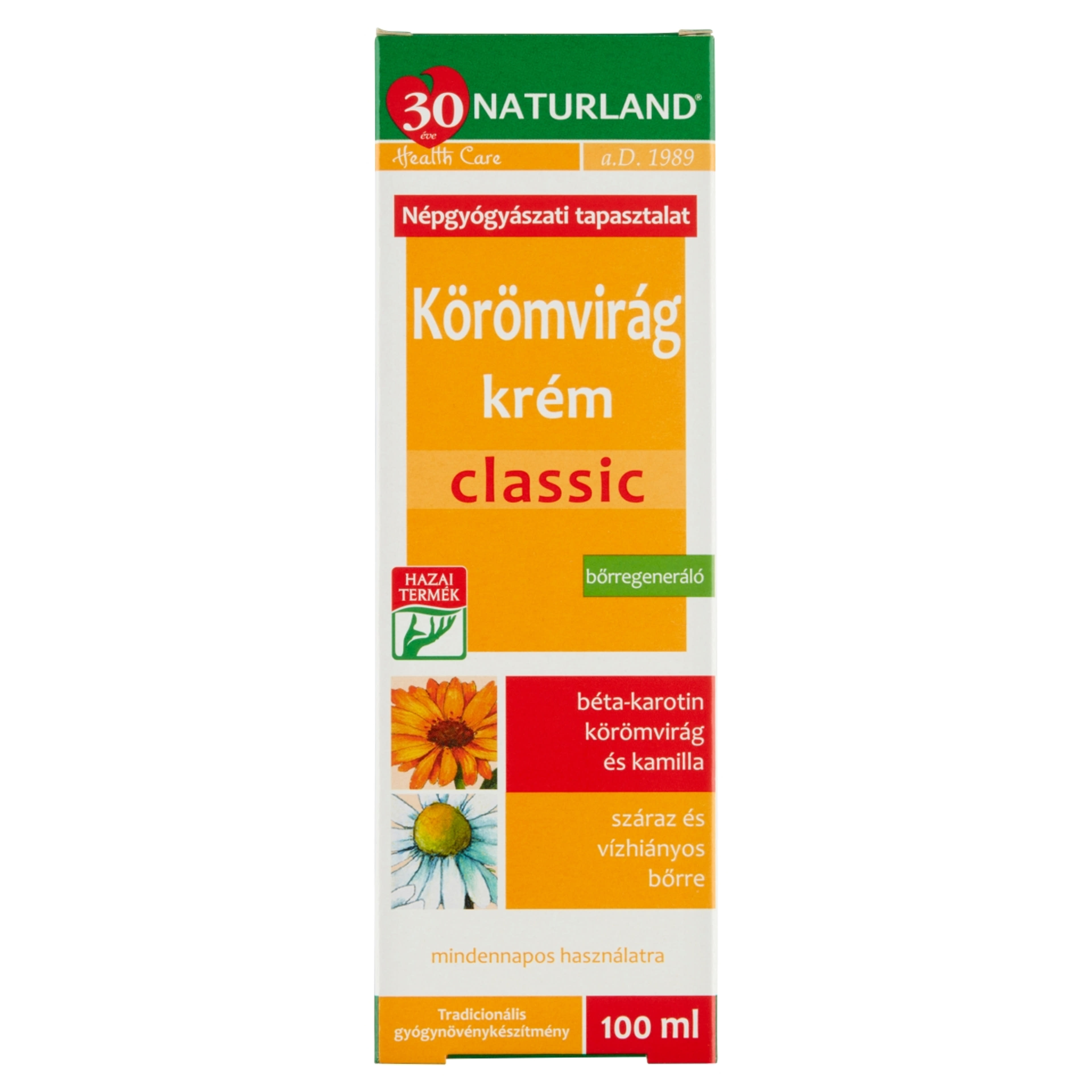 Naturland Classic Körömvirág Krém - 100 ml