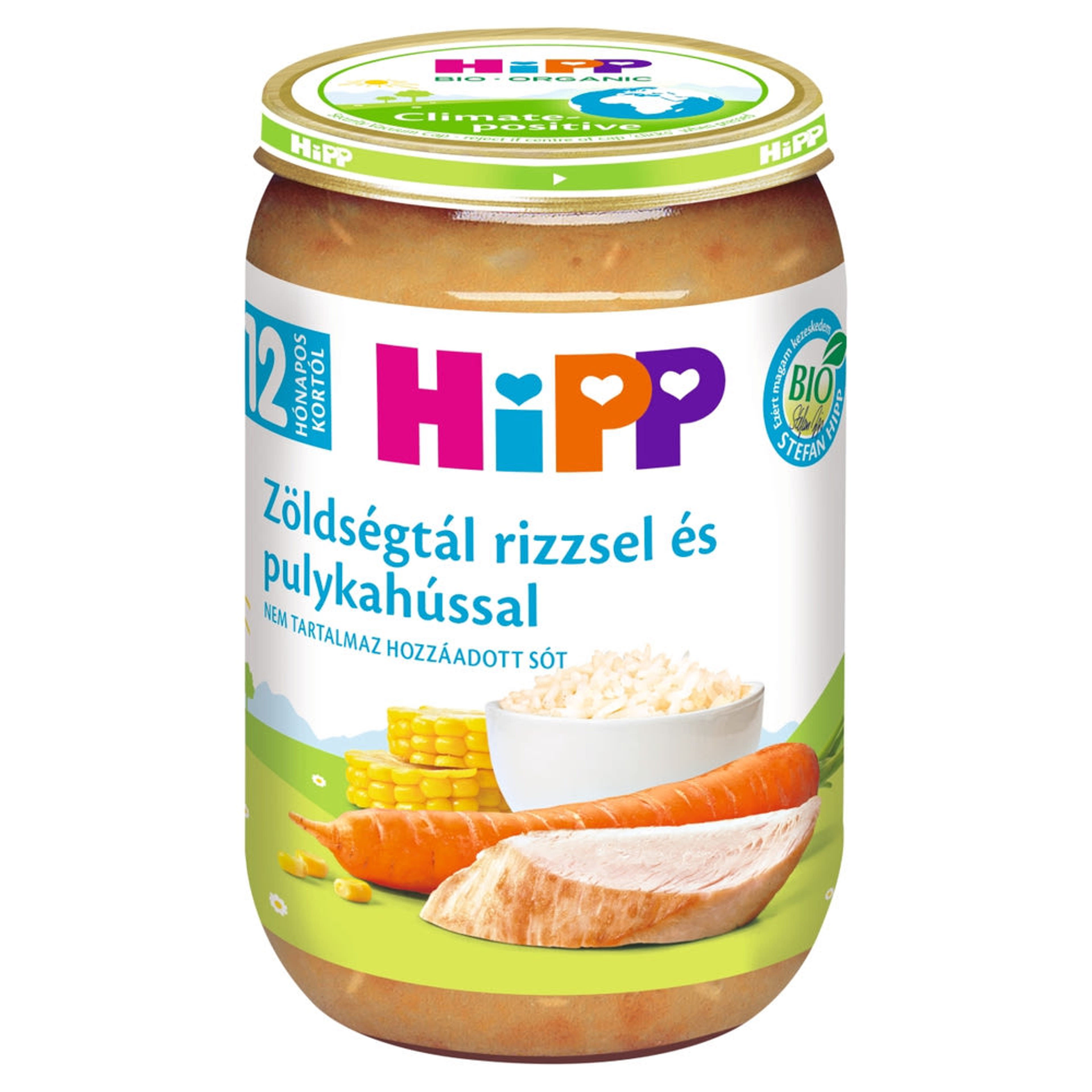Hipp bébiétel zöldségtál pulykahússal 12 hónapos kortól - 220 g