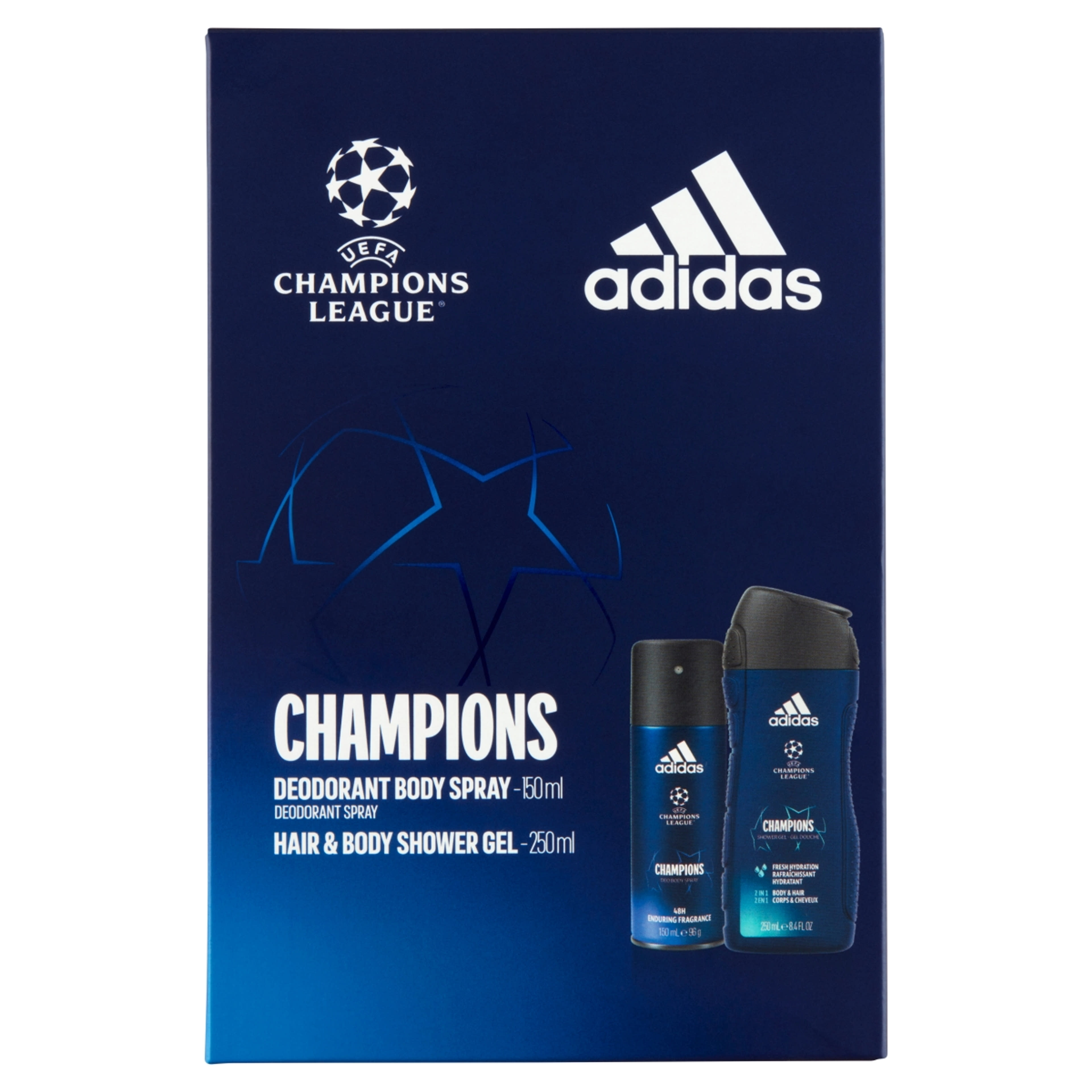 Adidas UEFA VIII. ajándékcsomag (deo+tusfürdő) - 1 db