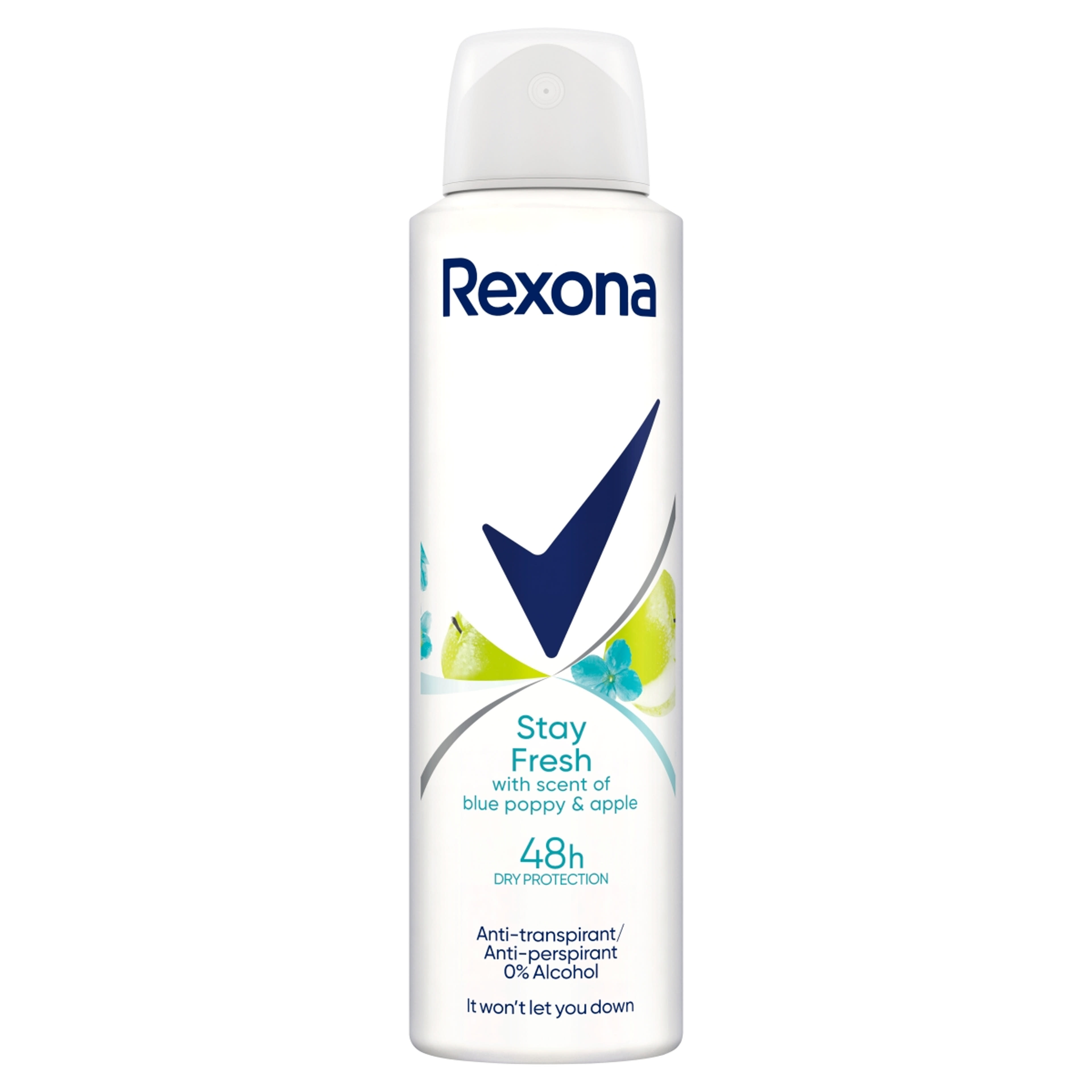 Rexona deo blue poppy & apple női - 150 ml