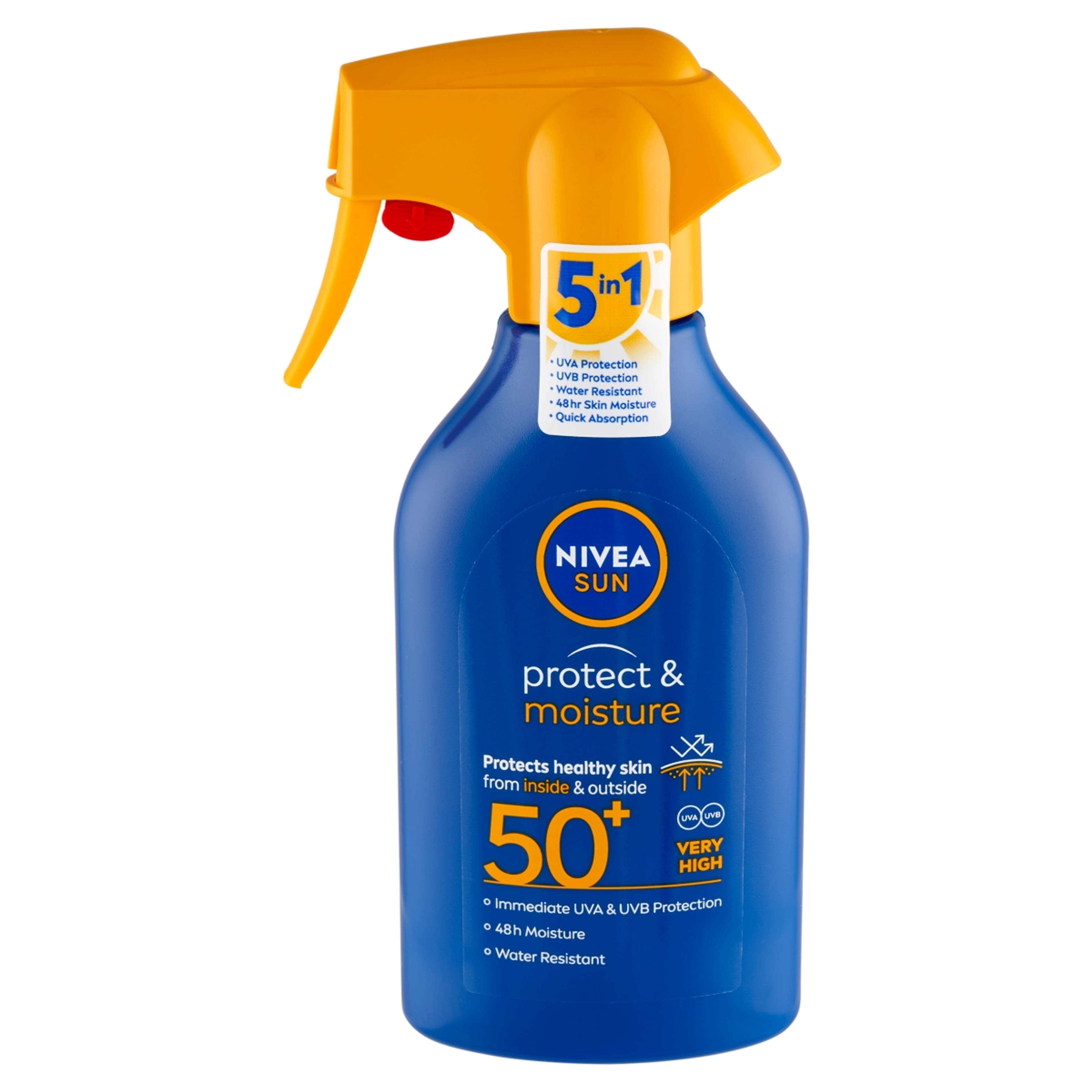 Nivea Sun Protect & Moisture szórófejes naptej F50+ - 270 ml-2