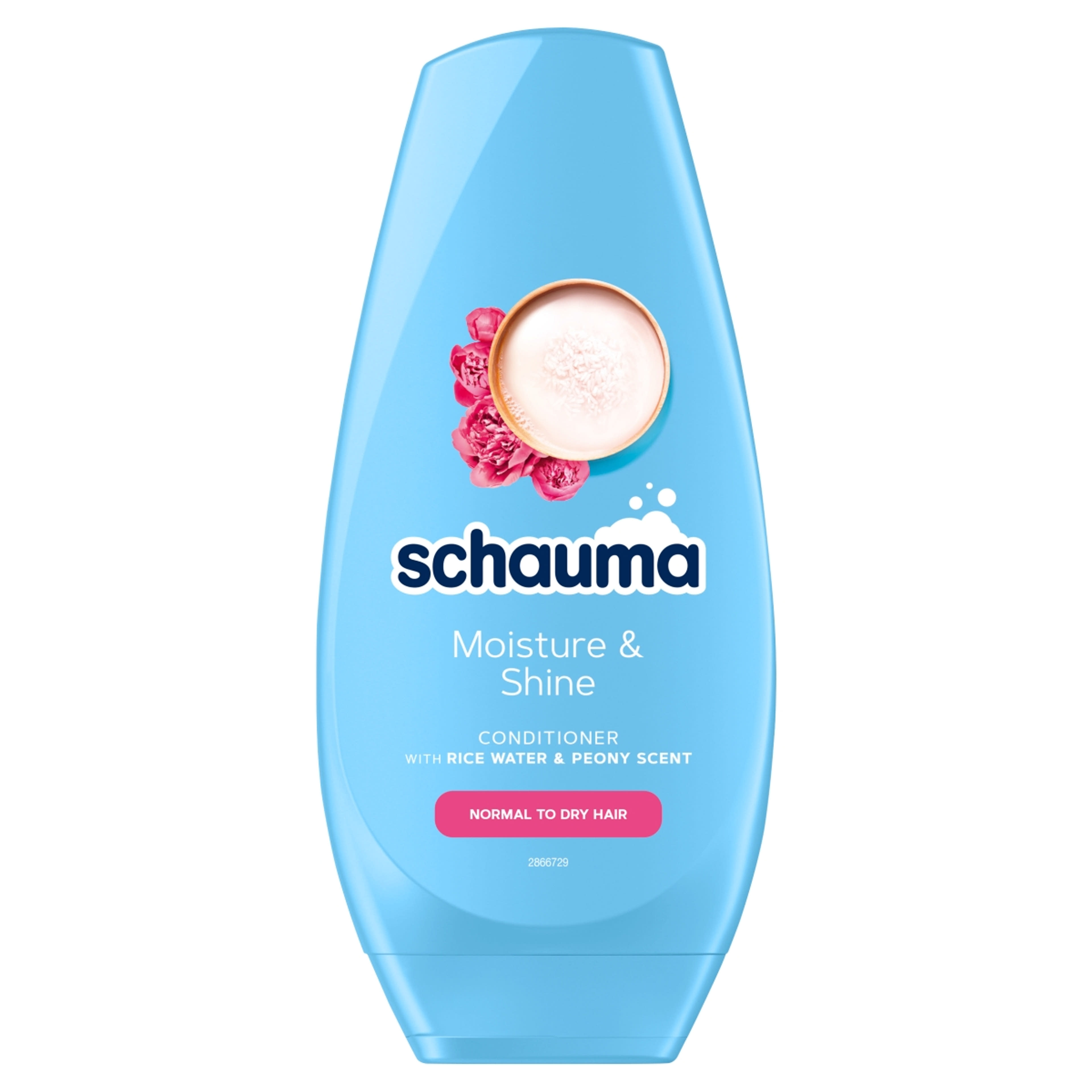 Schauma Moisture & Shine hajbalzsam rizsvízzel és bazsarózsa illattal - 250 ml-1