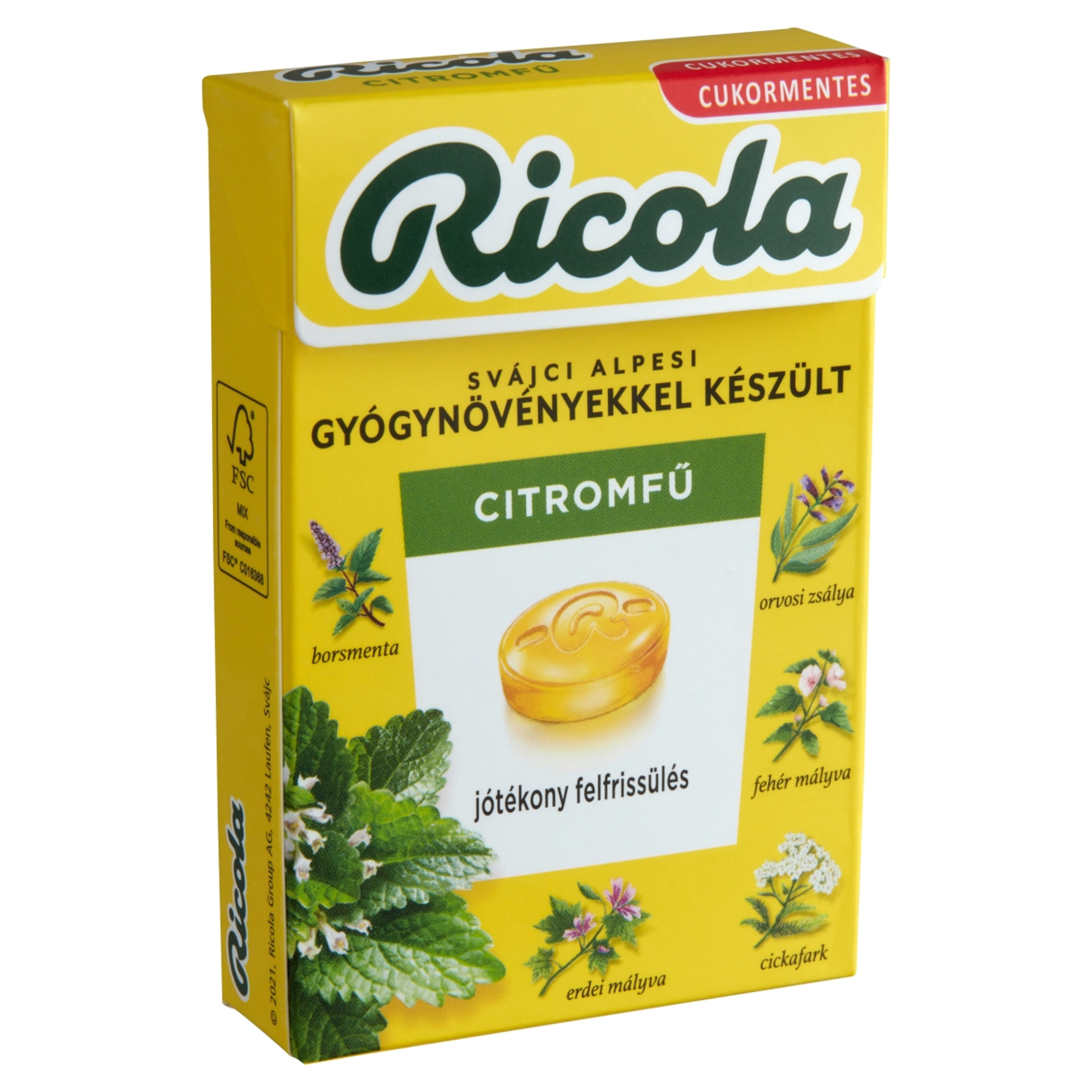 Ricola cukorka citromfüves - 40 g-2