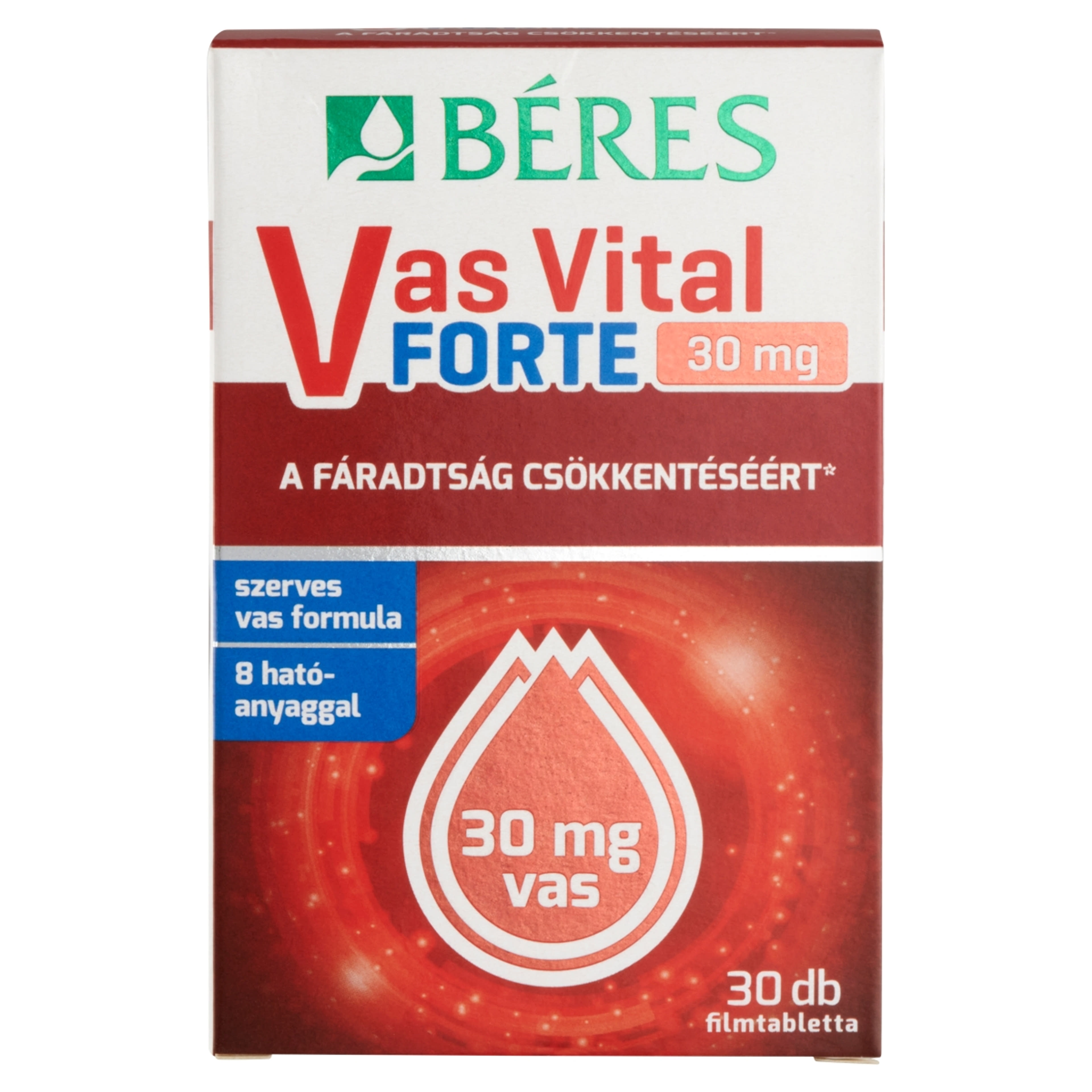 Béres Vas Vital Forte 30 mg étrend-kiegészítő filmtabletta - 30 db