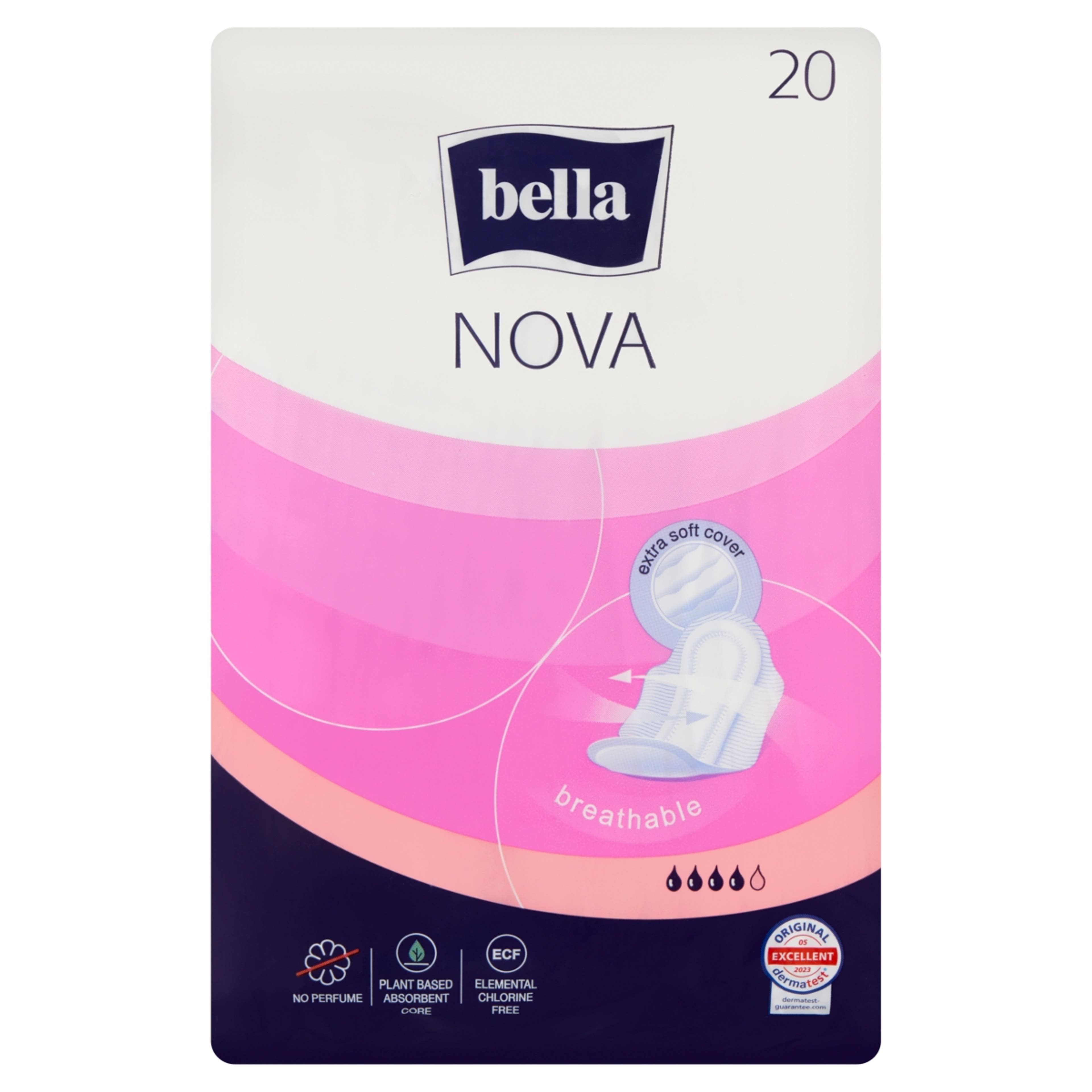 Bella Nova szárnyas egészségügyi betét - 20 db