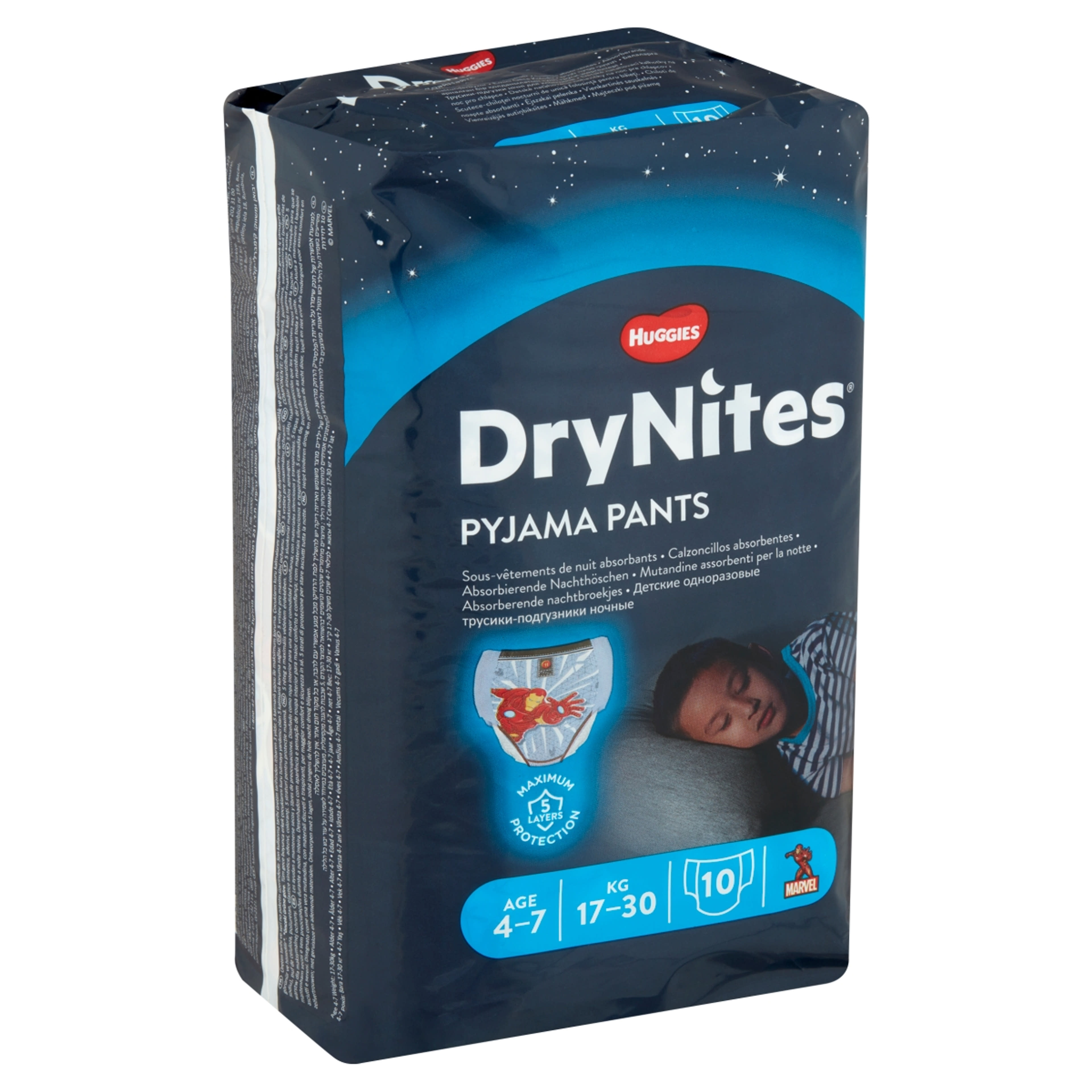 Huggies DryNites éjszakai pelenka, 4-7 év, 17-30 kg - 10 db-2