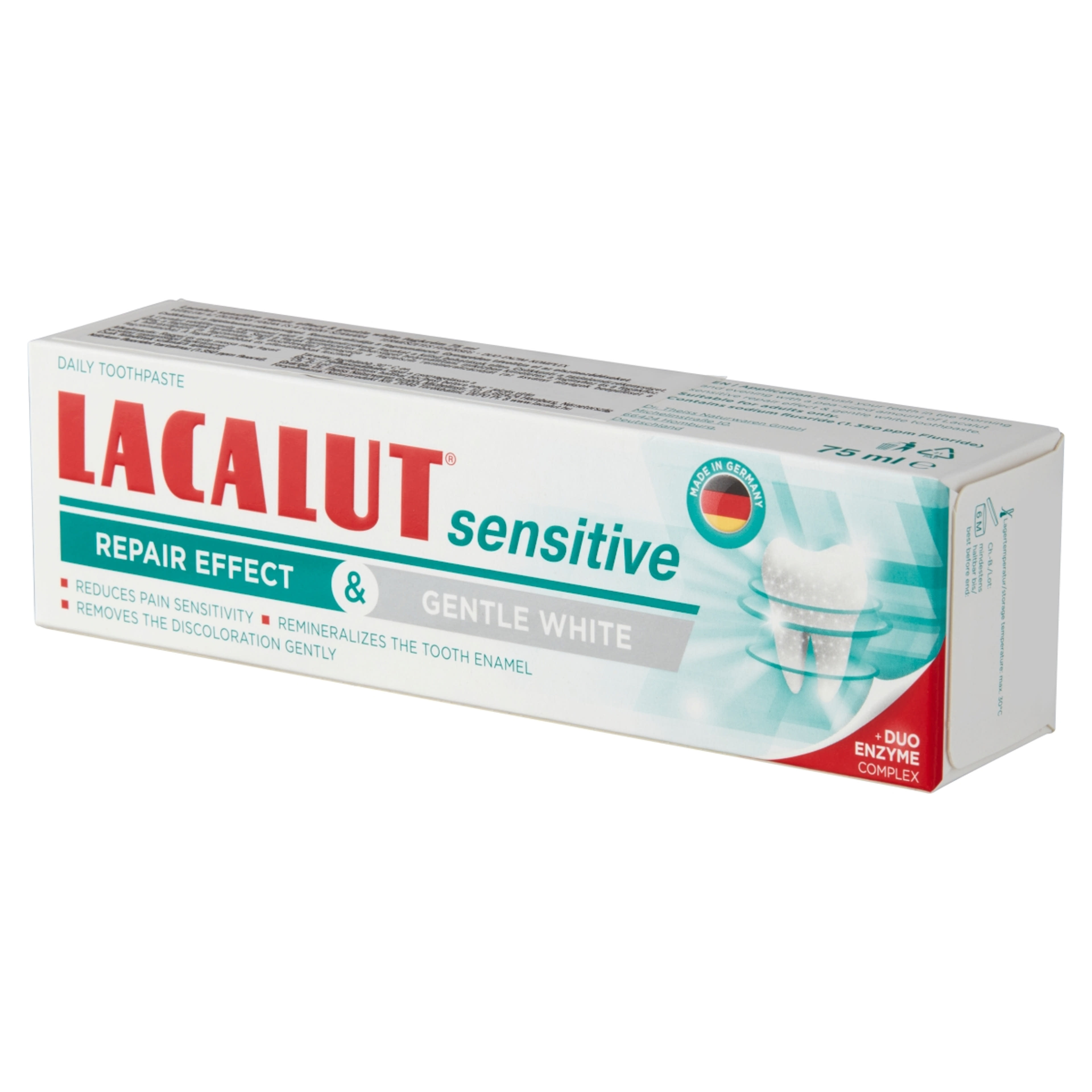 Lacalut Sensitive Repair Effect & Gentle White fogkrém - 75 ml-3