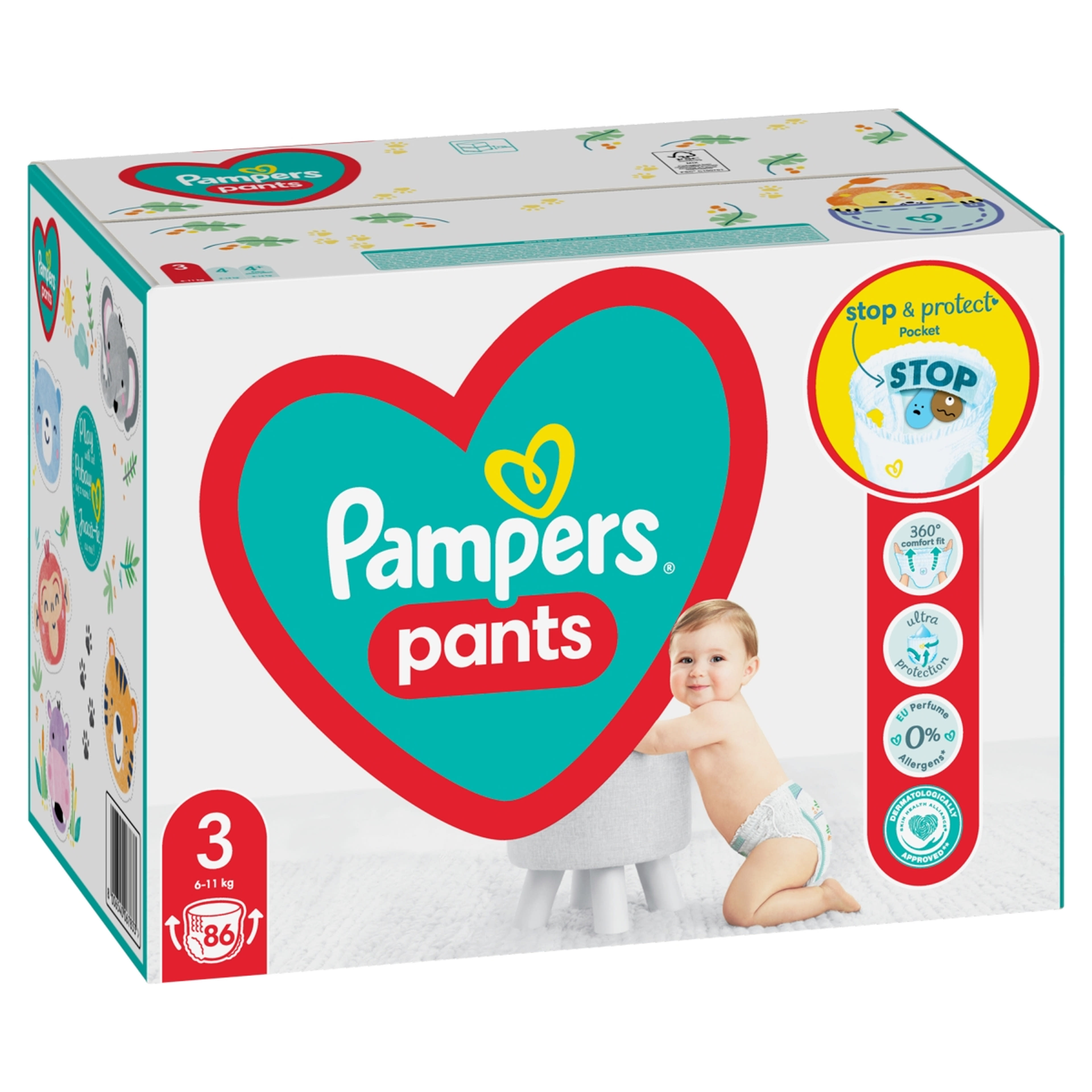 Pampers Pants Giant Pack+ 3-as 6-11 kg - 86 db-2