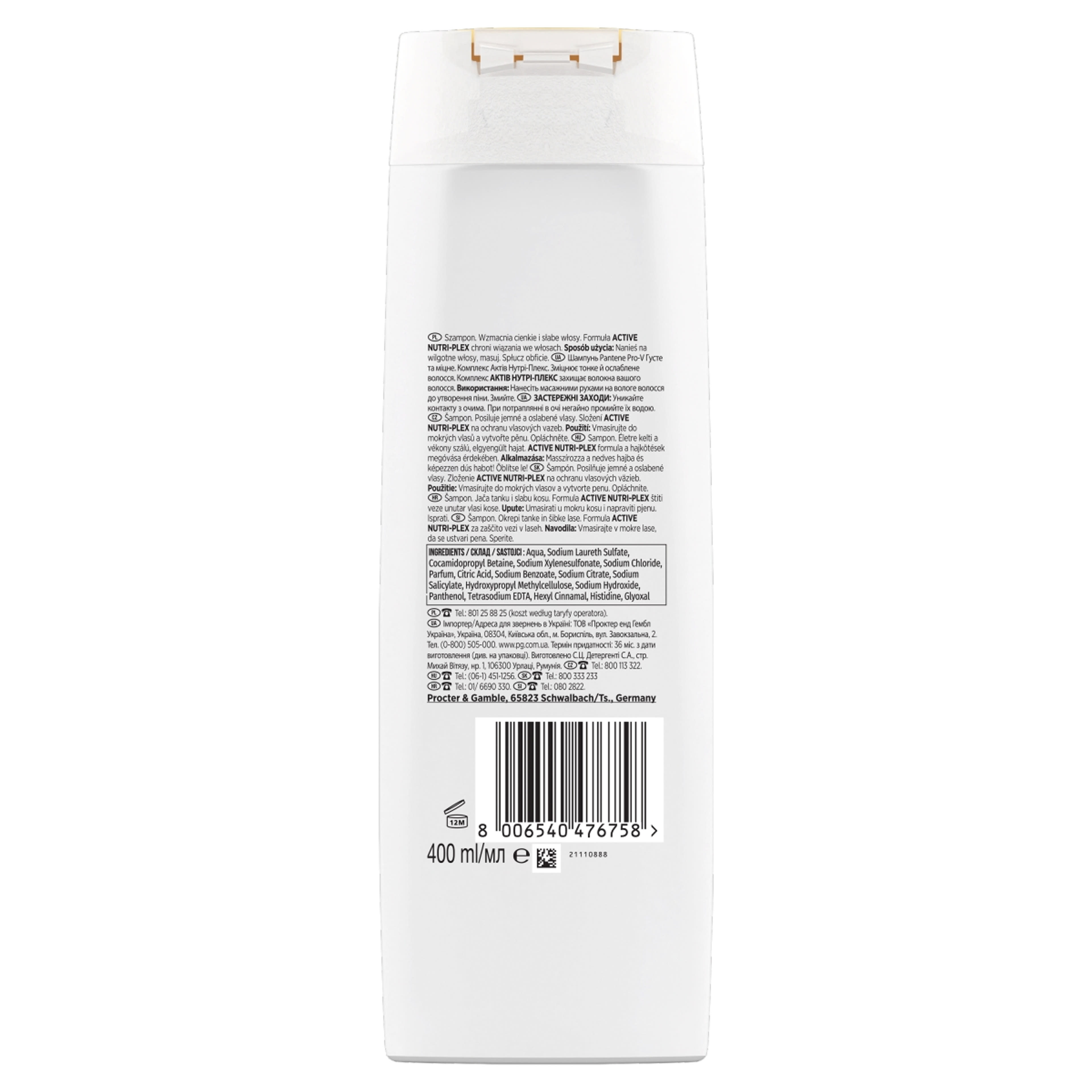 Pantene Pro-V Active Nutri-Plex Thick & Strong sampon - 400 ml-2