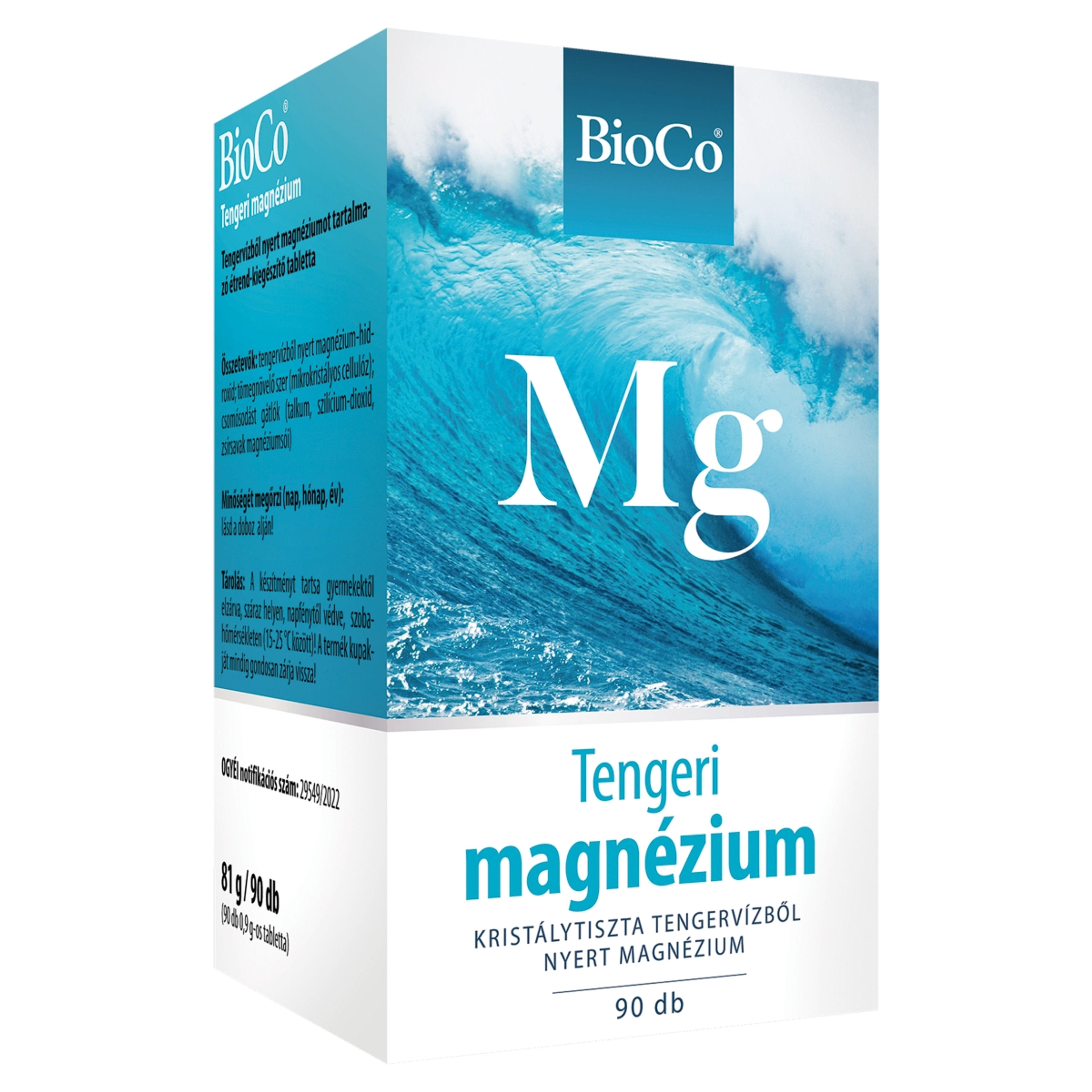 BioCo tengeri magnézium étrend-kiegészítő tabletta - 90 db-2
