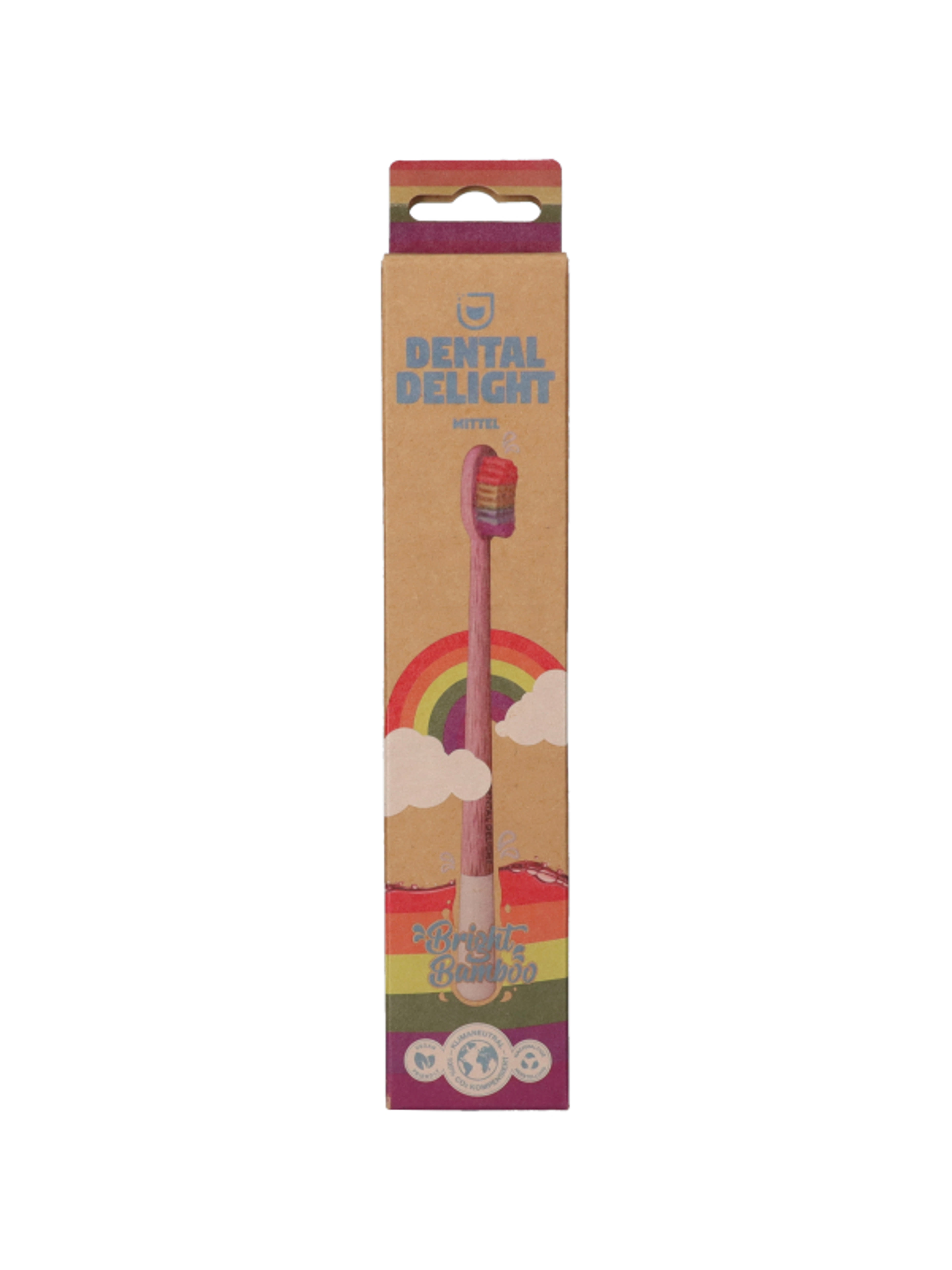 Dental Delight bambusz bright fogkefe medium - 1 db-1