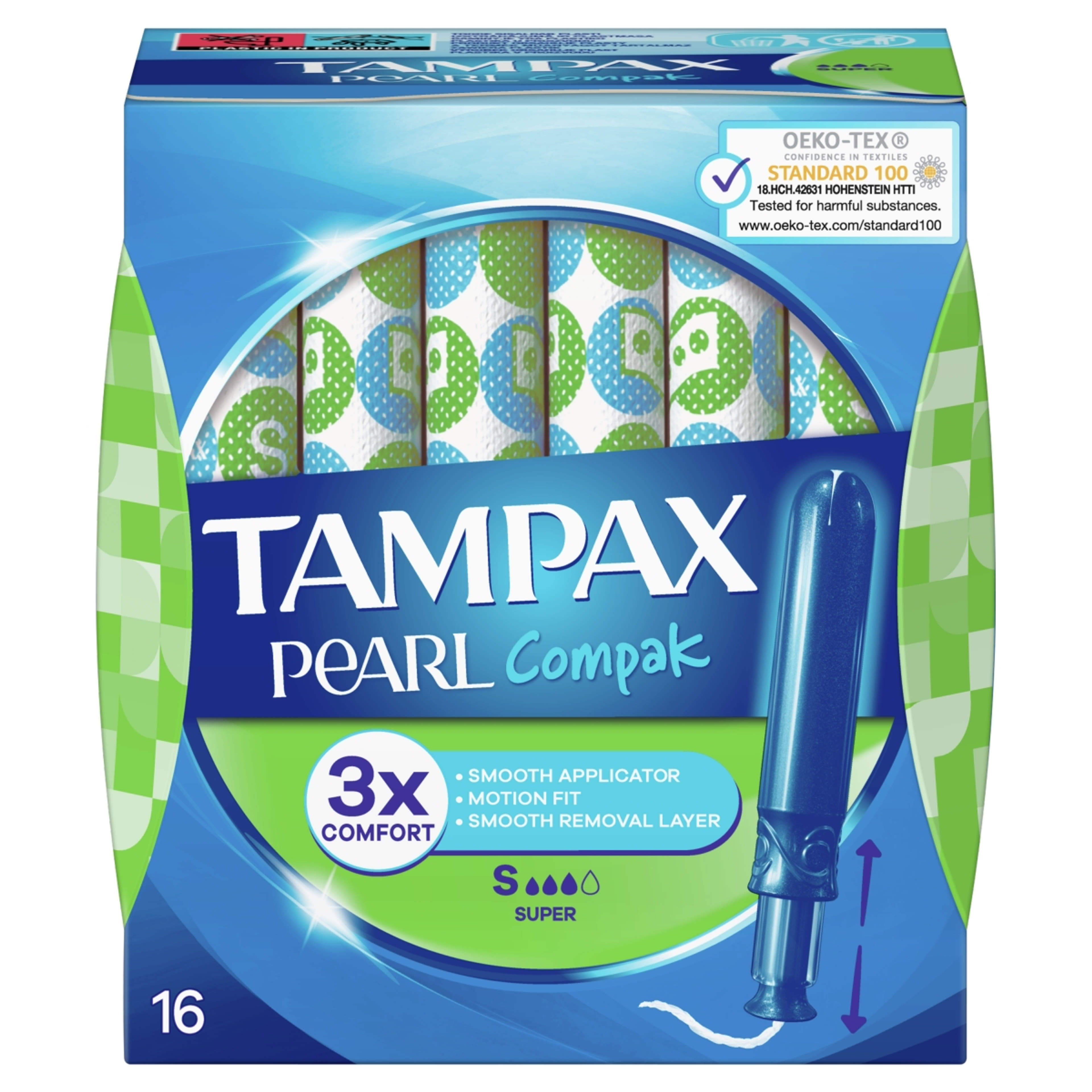 Tampax tampon pearl compak super - 16 db