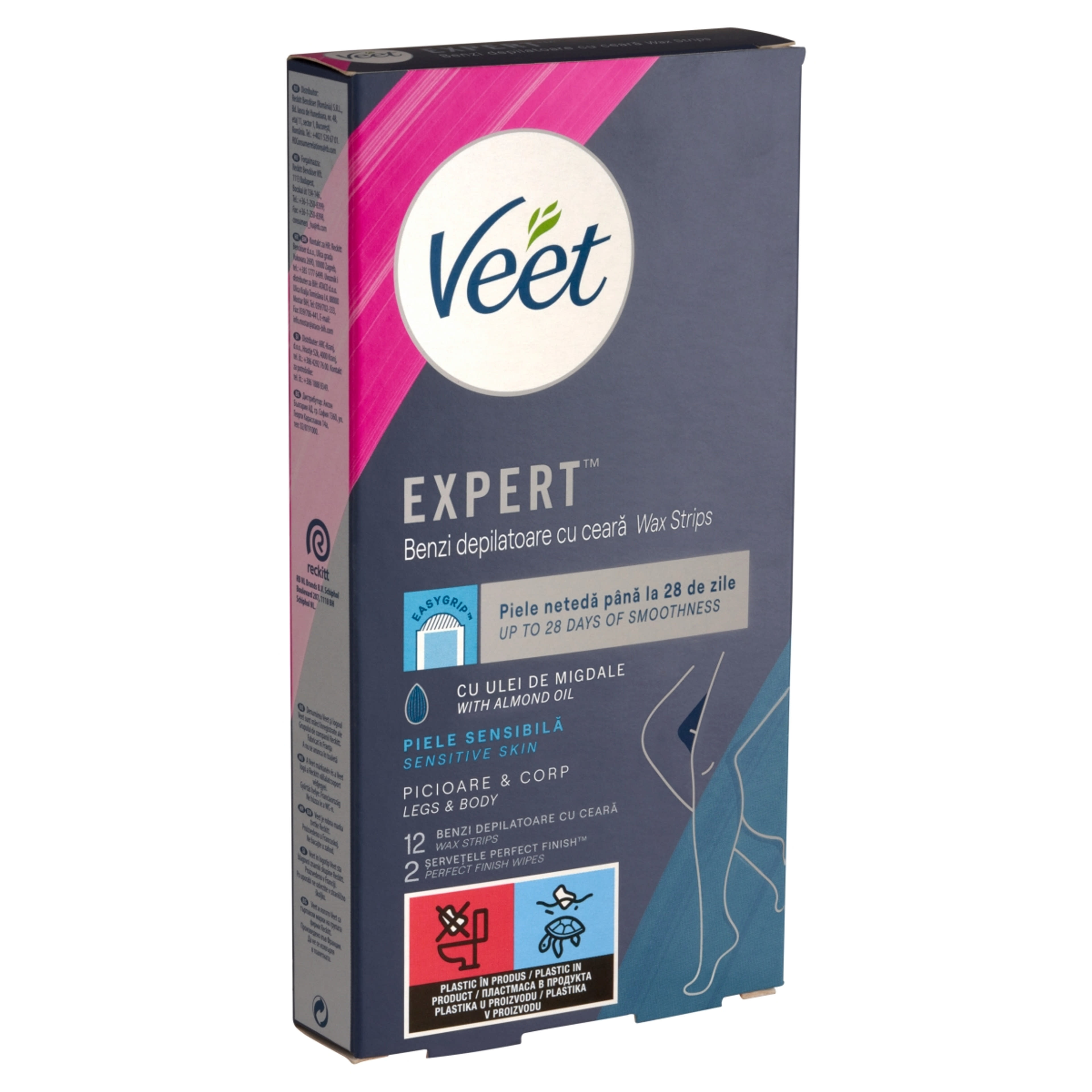 Veet Expert hideggyanta szalagok lábra és testre, érzékeny bőrre - 12 db-2