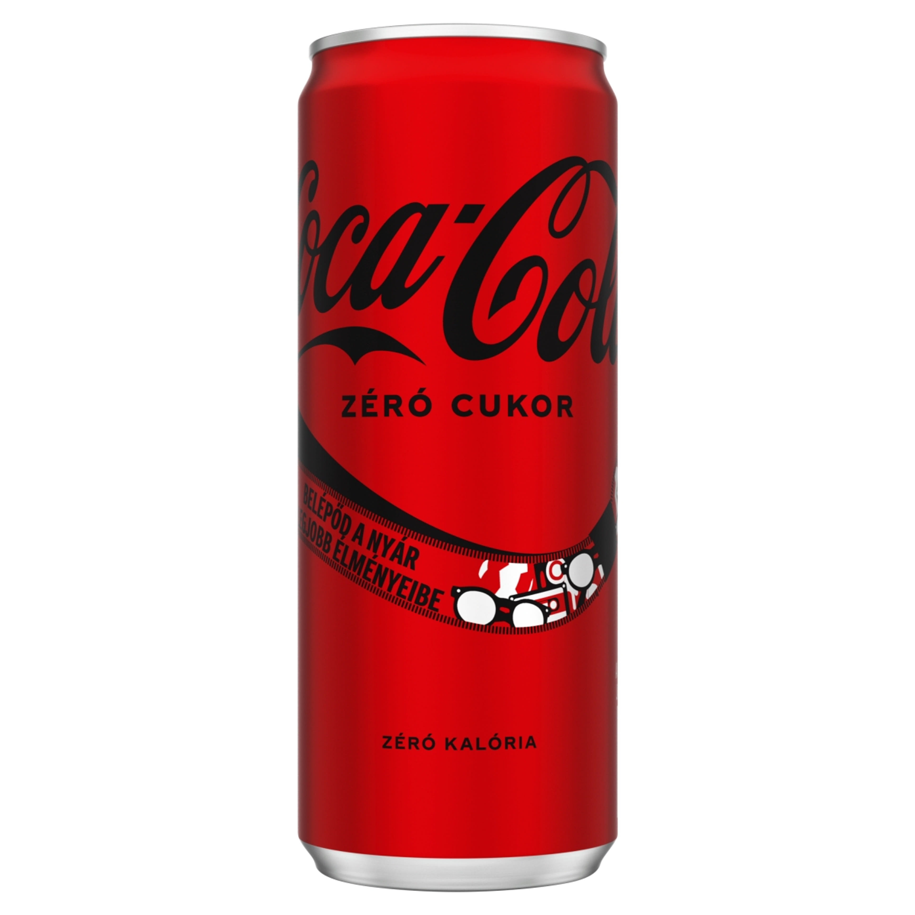 Coca-Cola Zero colaízű energiamentes szénsavas üdítőital édesítőszerekkel - 330 ml