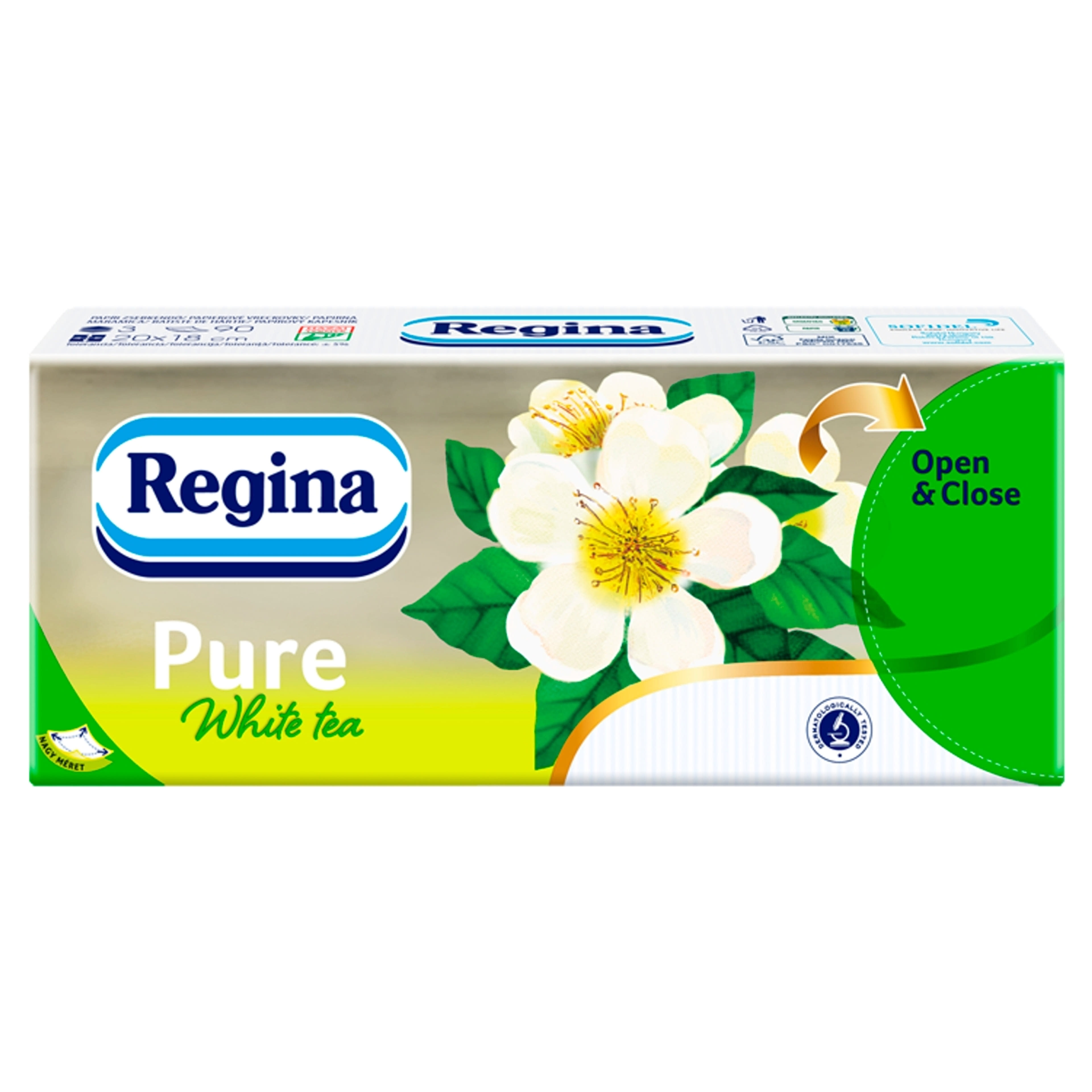Regina papírzsebkendő pure white tea 3 rétegű - 1 db