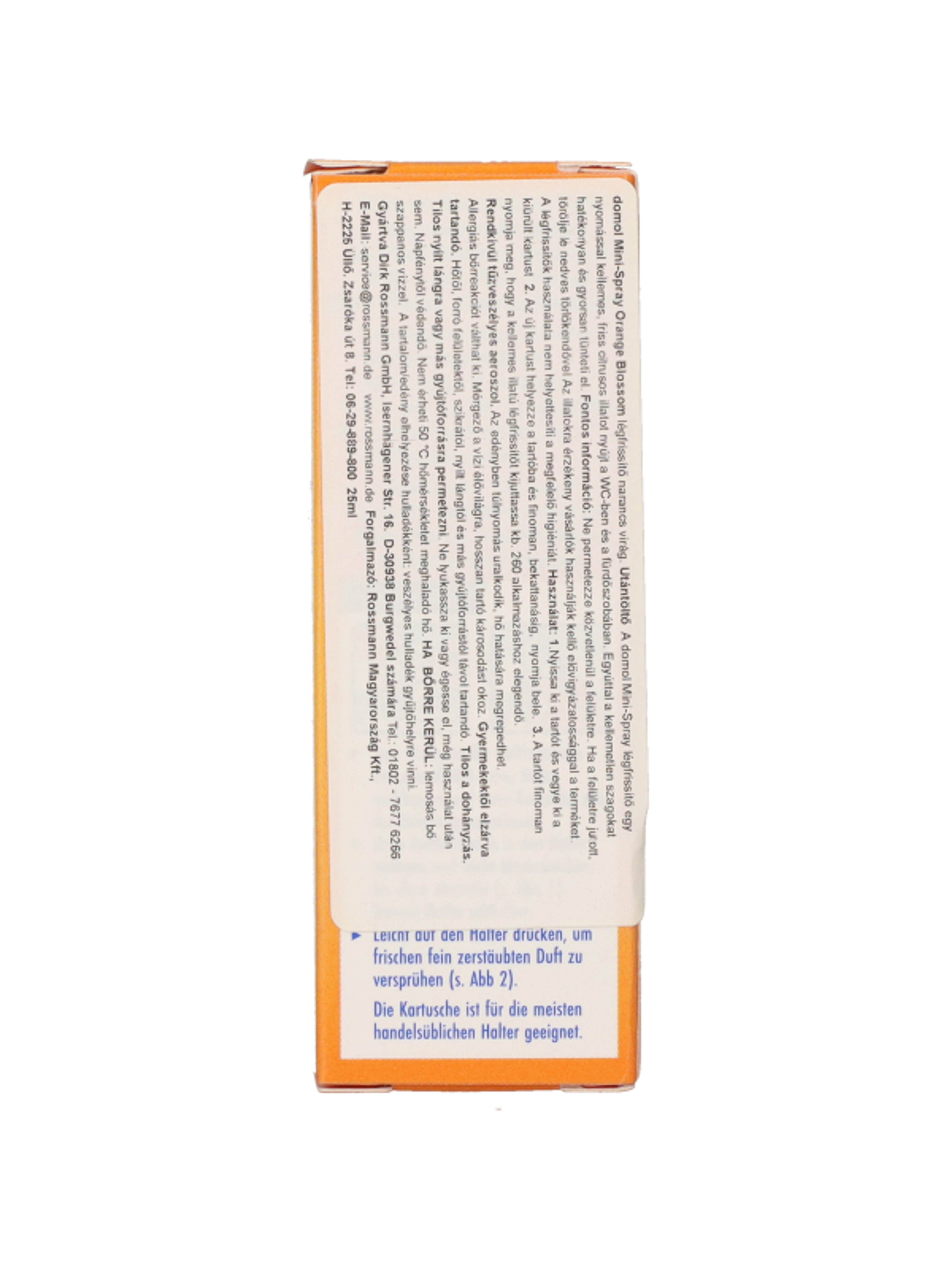 Domol Orange Blossom Mini-Spray Utántöltő - 25 ml-4