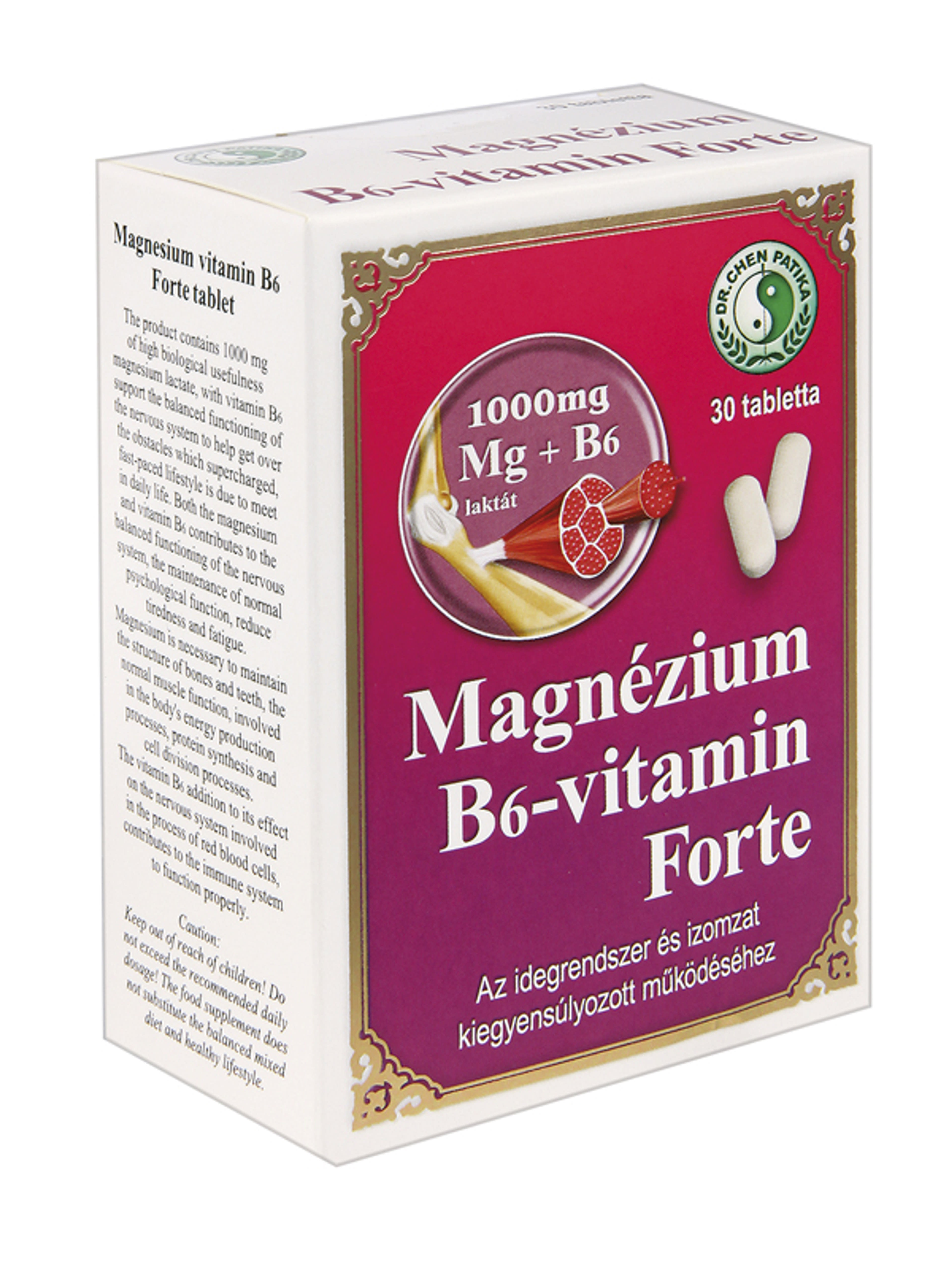 Dr.Chen Patika Magnézium+ B6 Vitamin Forte Tabletta - 30 db