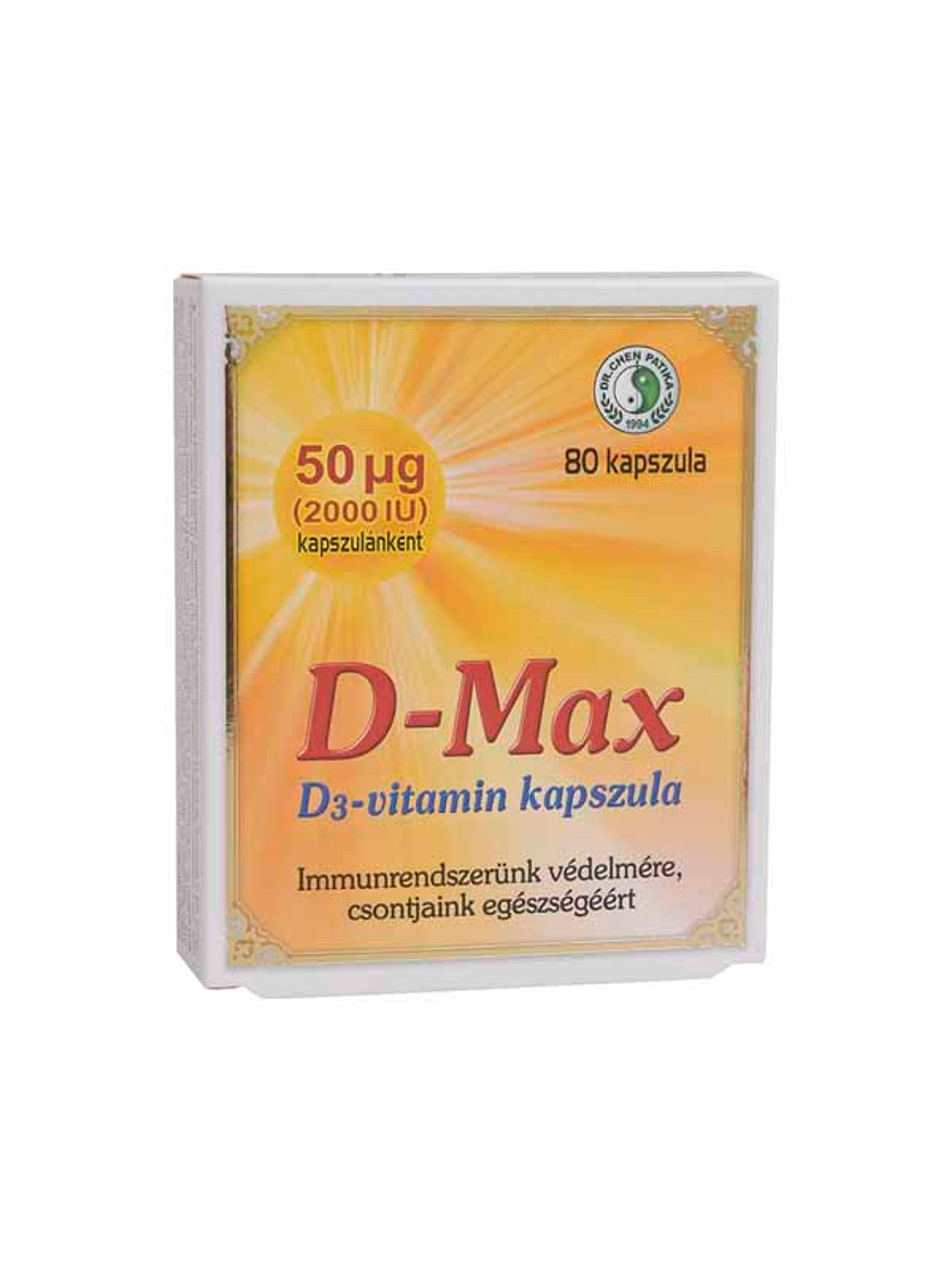 Dr.Chen Patika D-max D3 vitamin kapszula - 80 db