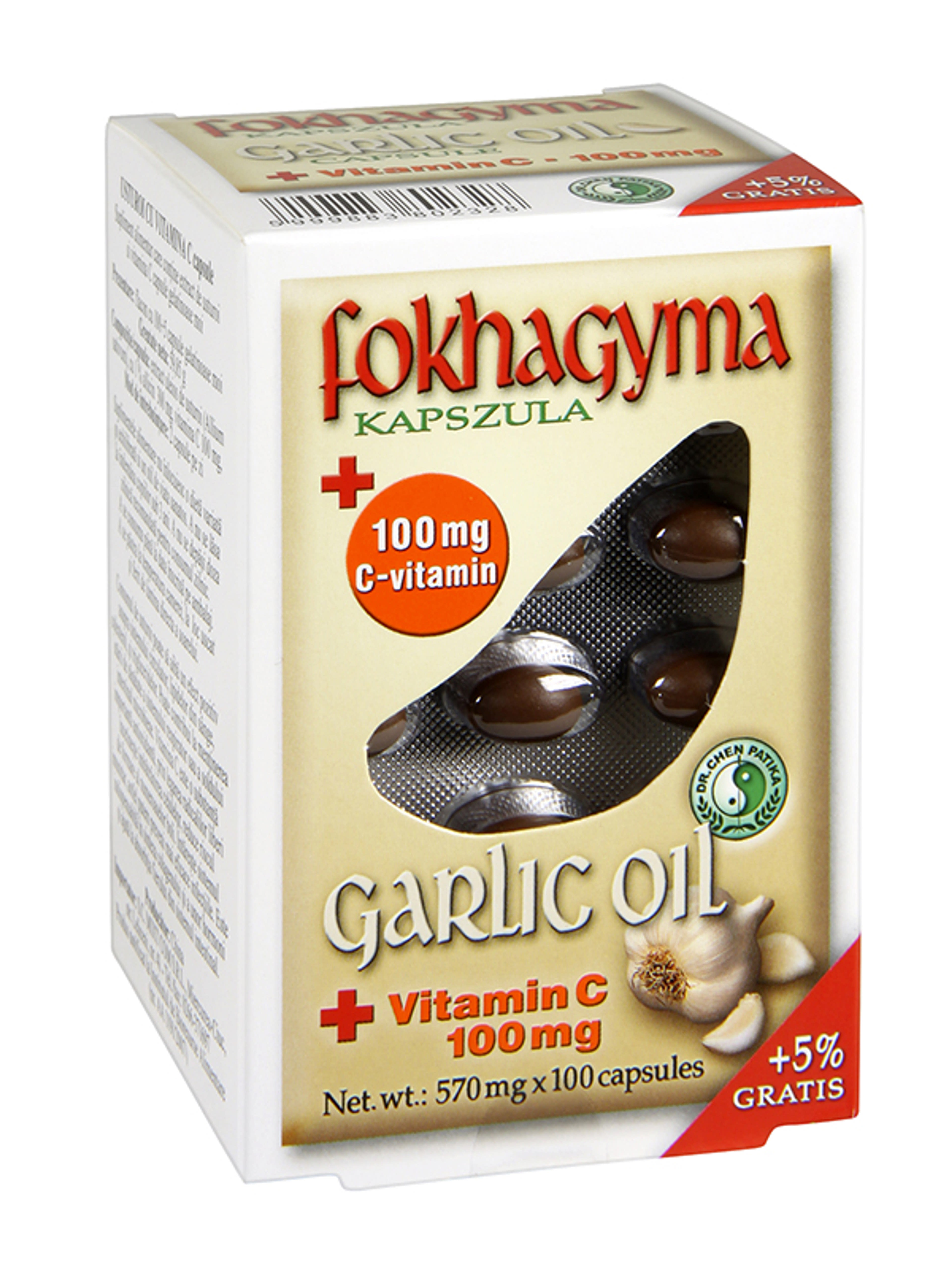 Dr.Chen Patika Fokhagyma C-Vitaminnal Kapszula - 100 db-1