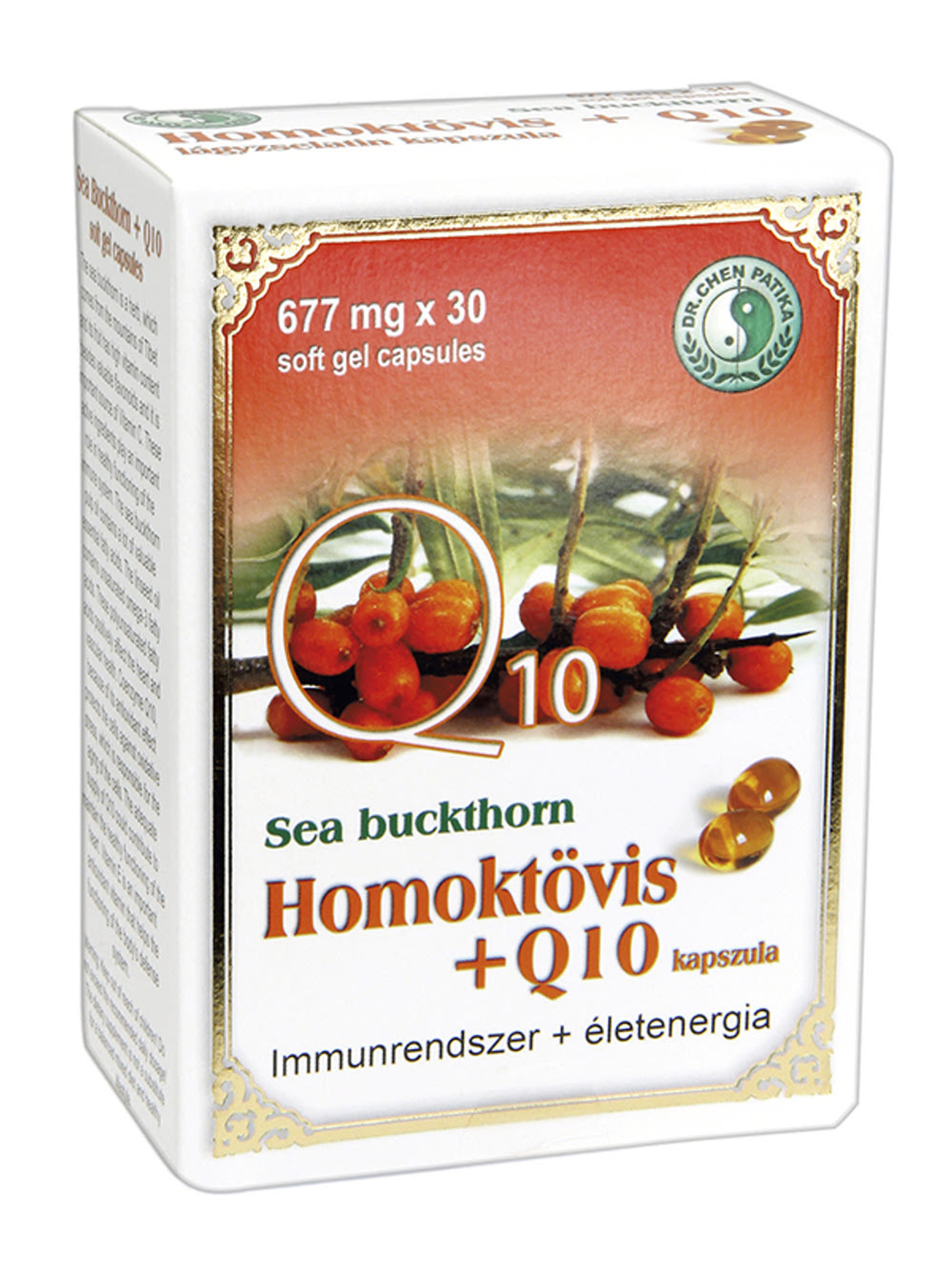 Dr. Chen Patika Homoktövis + Q10 lágyzselatin kapszula - 30 db