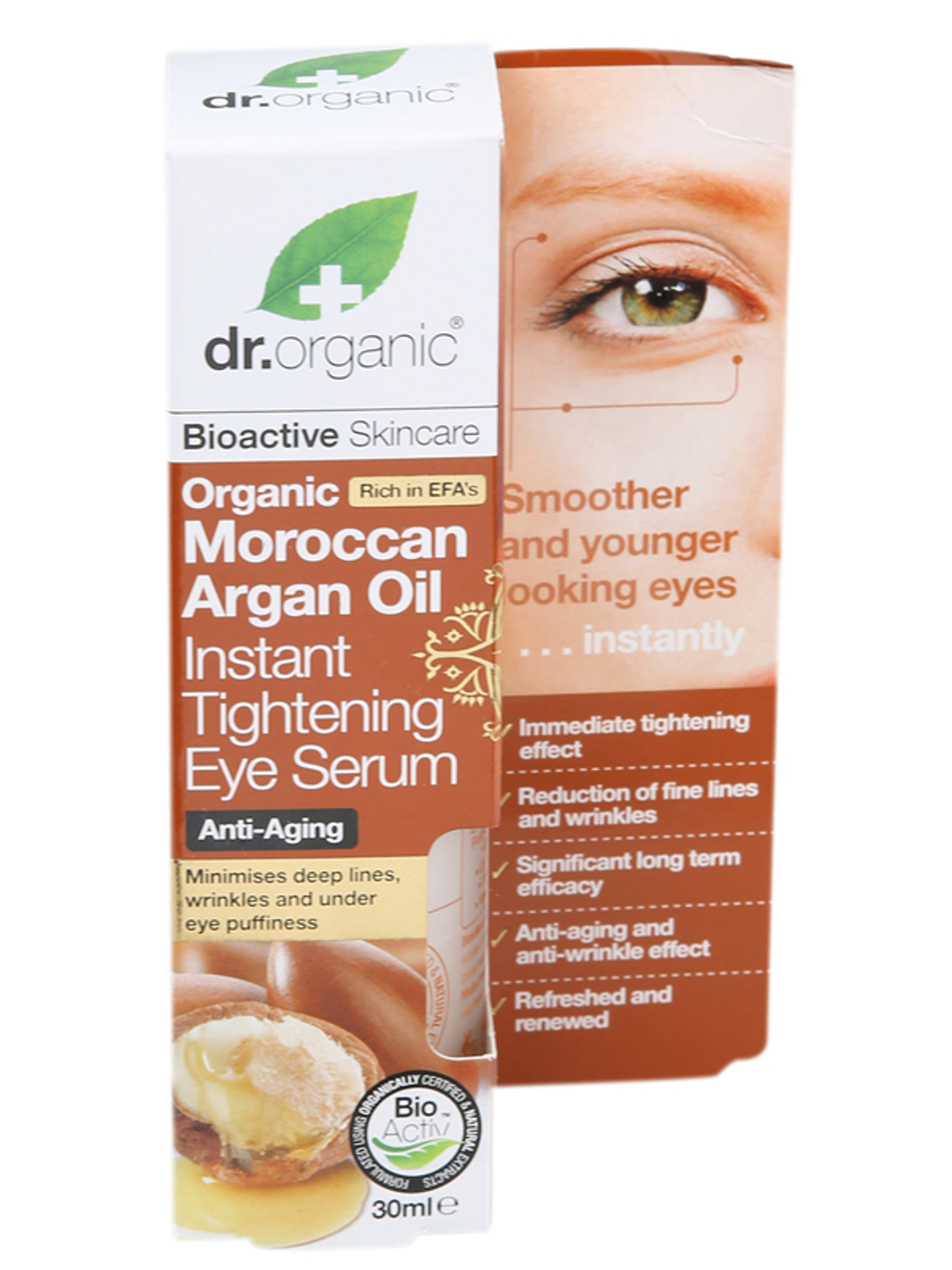 Dr. Organic argánolajos szemkörnyék feszesítő szérum - 30 ml-1