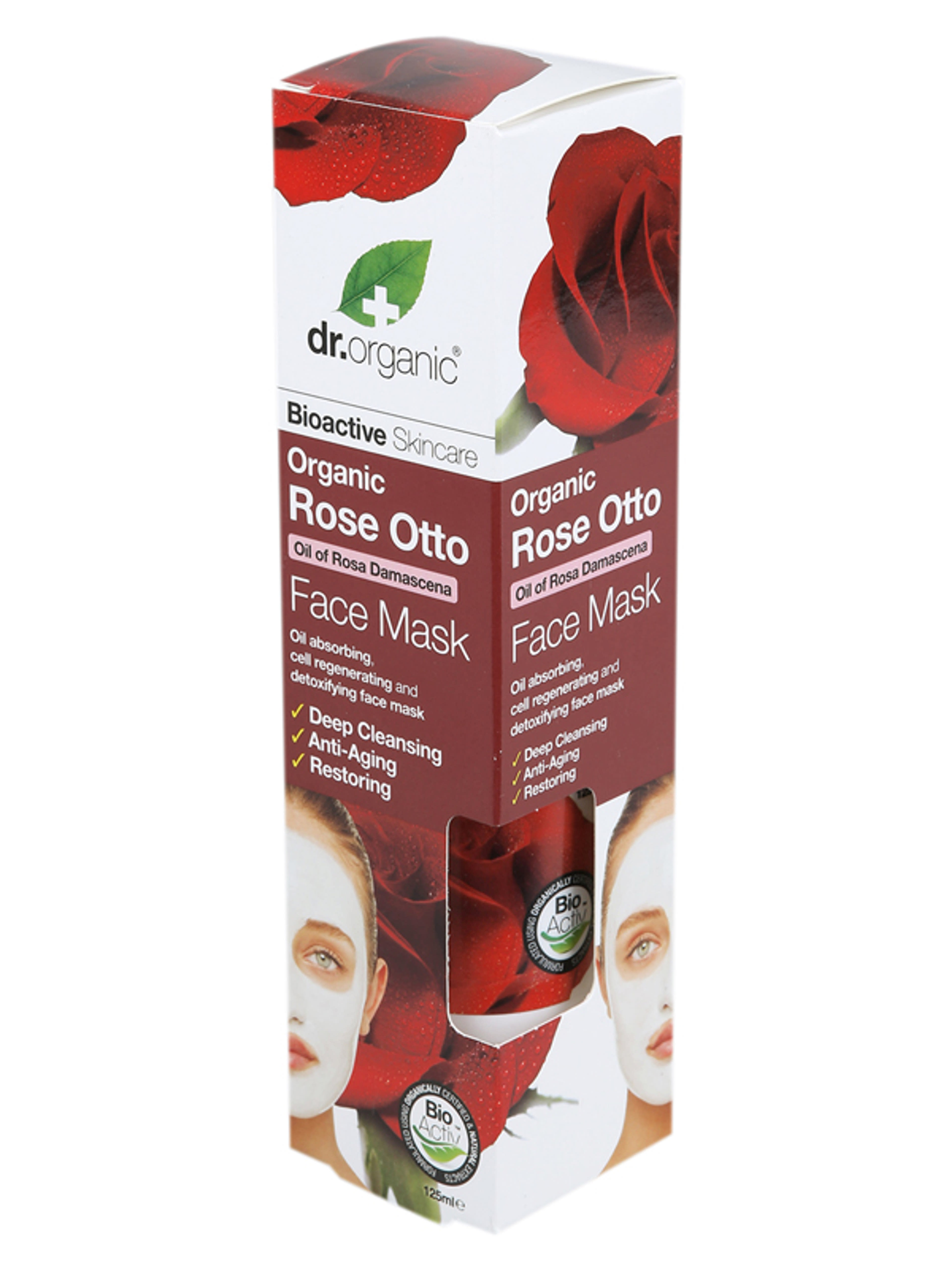 Dr. Organic damaszkuszi rózsaolajos arcpakolás - 125 ml
