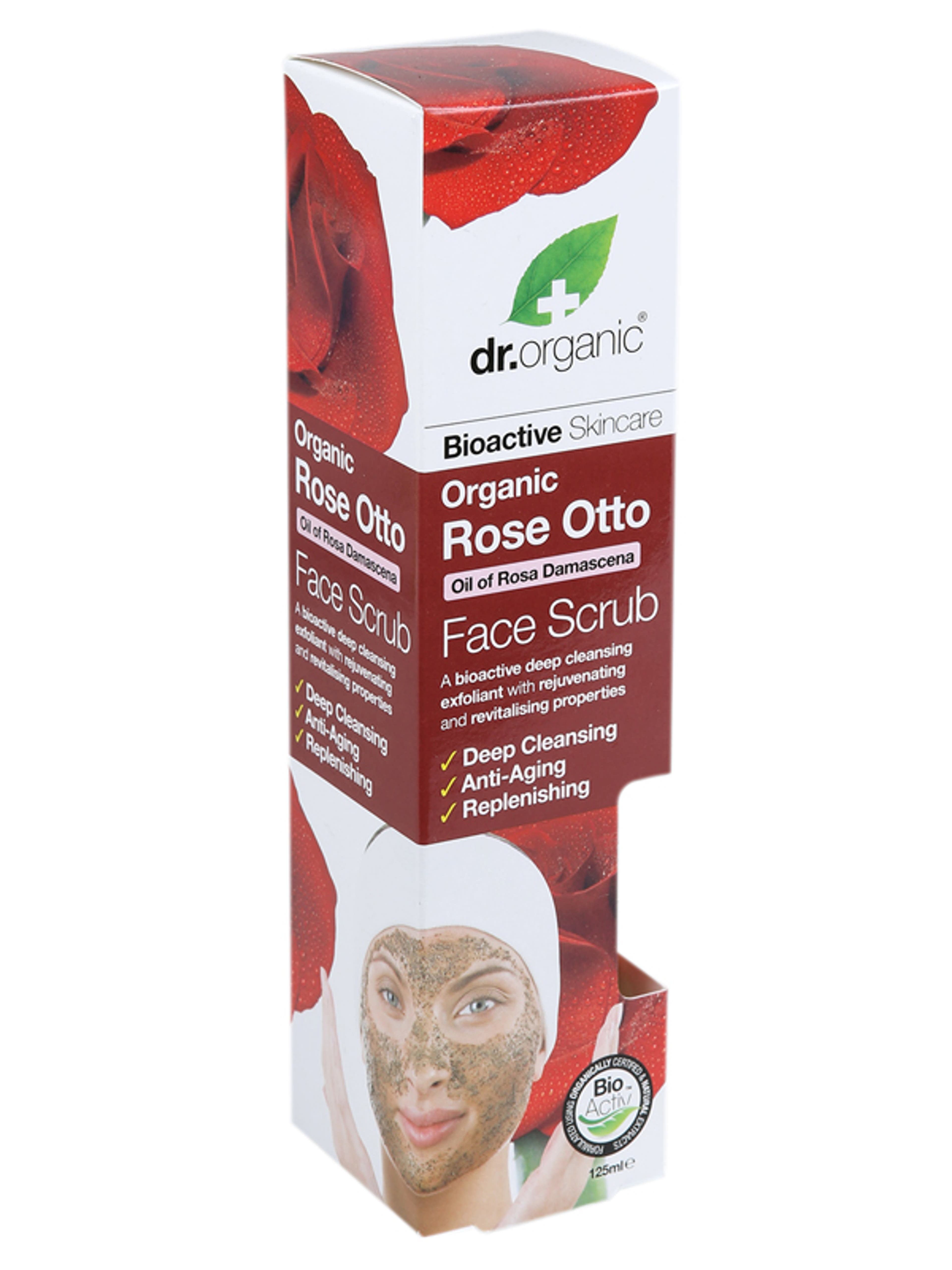 Dr. Organic damaszkuszi rózsaolajos arcradír - 125 ml-1