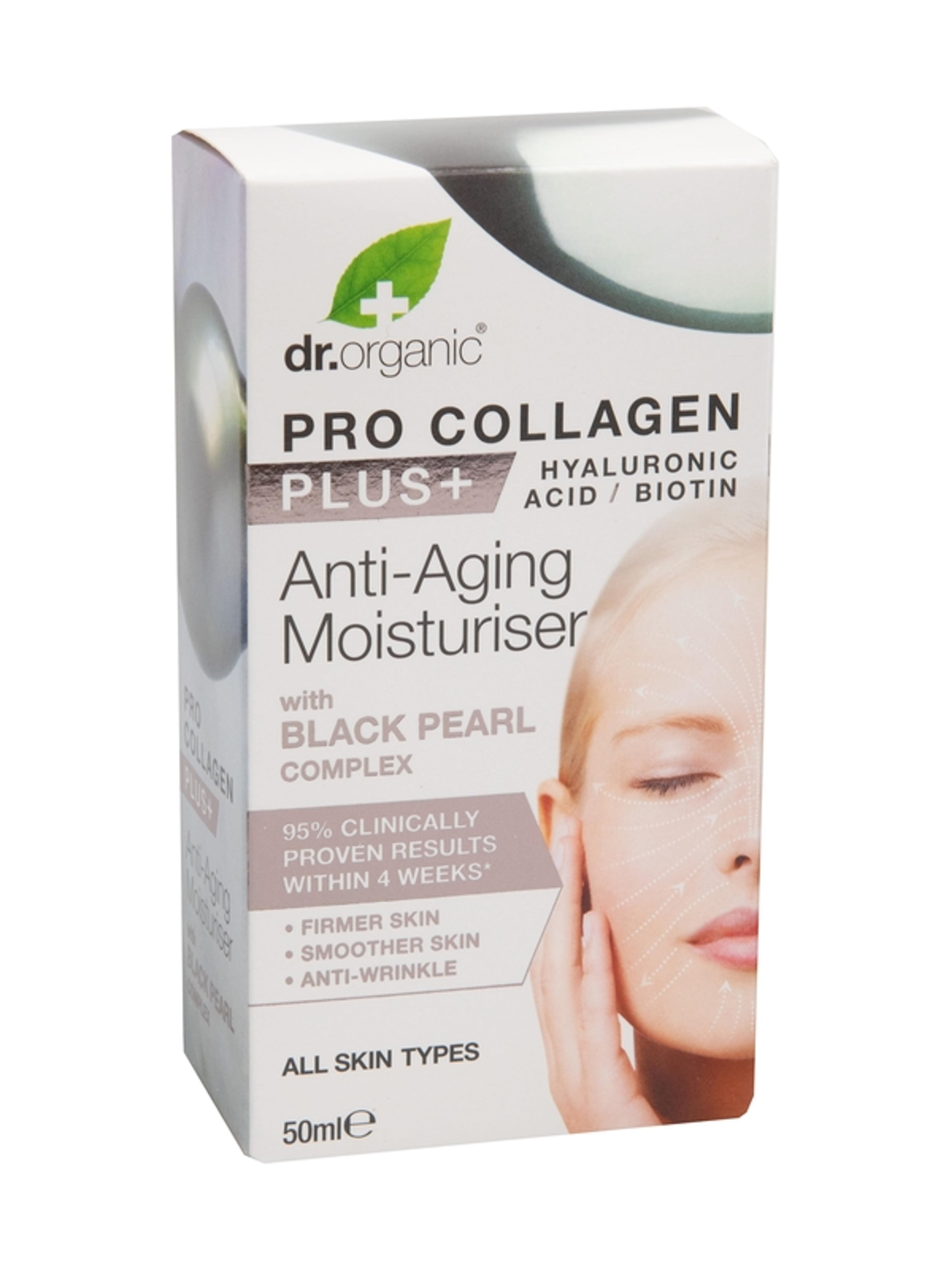 Dr.Organic Pro Collagen Anti-Aging hidratáló arckrém fekete gyönggyel - 50 ml-1