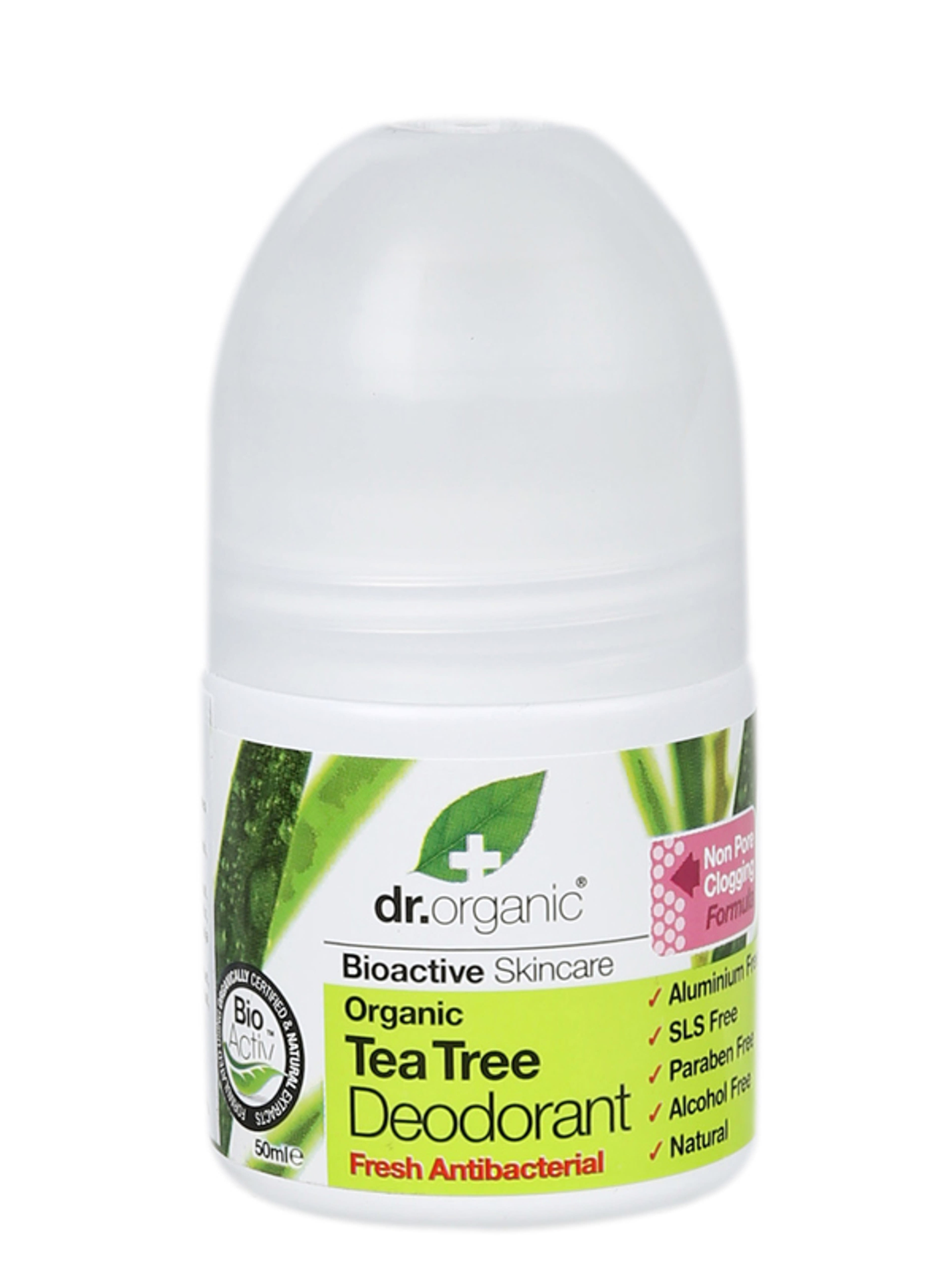 Dr. Organic roll - on bio teafaolajjal, noi - 50 ml