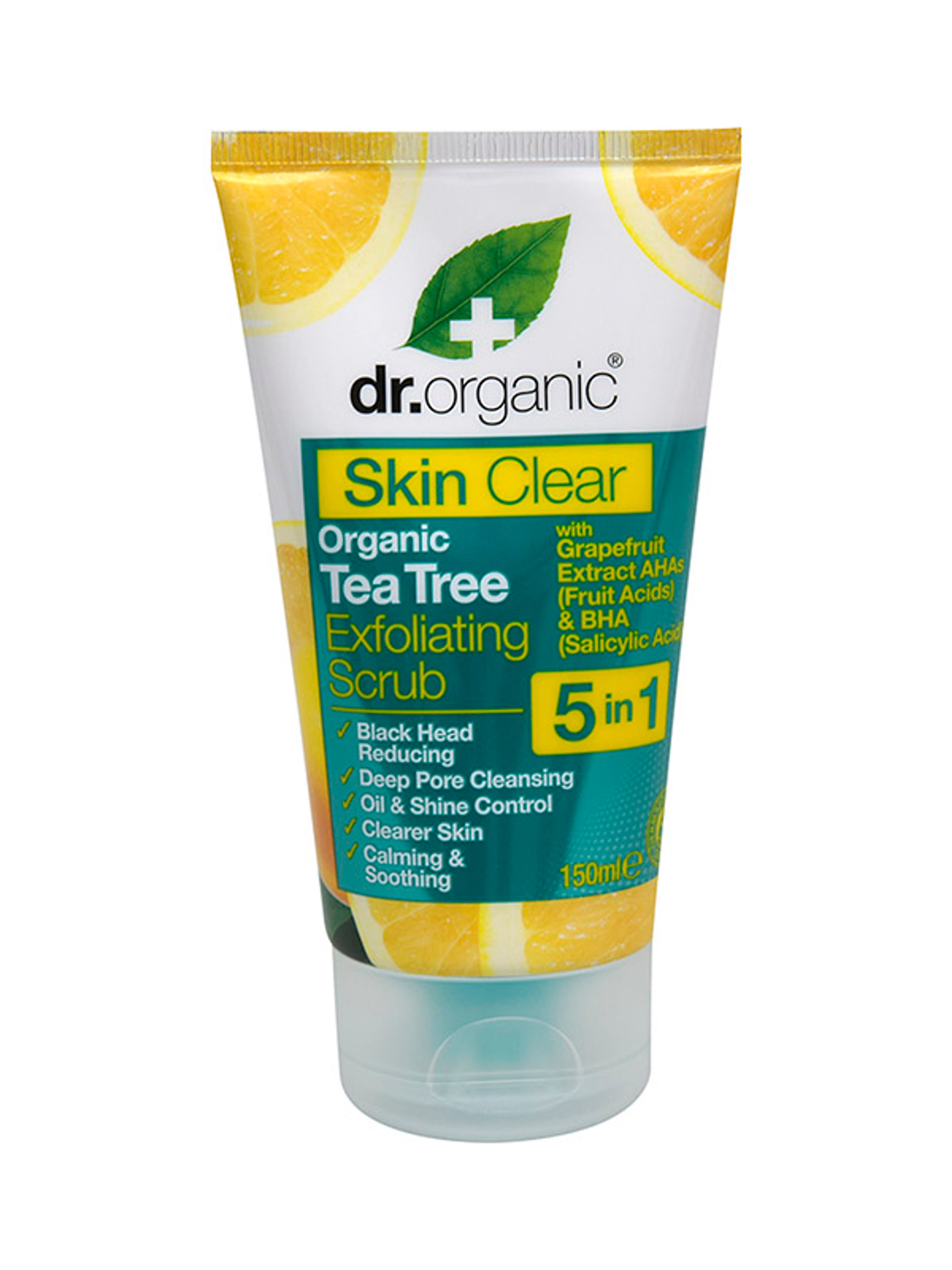 Dr. Organic skin clear hámlasztó arcradír - 150 ml