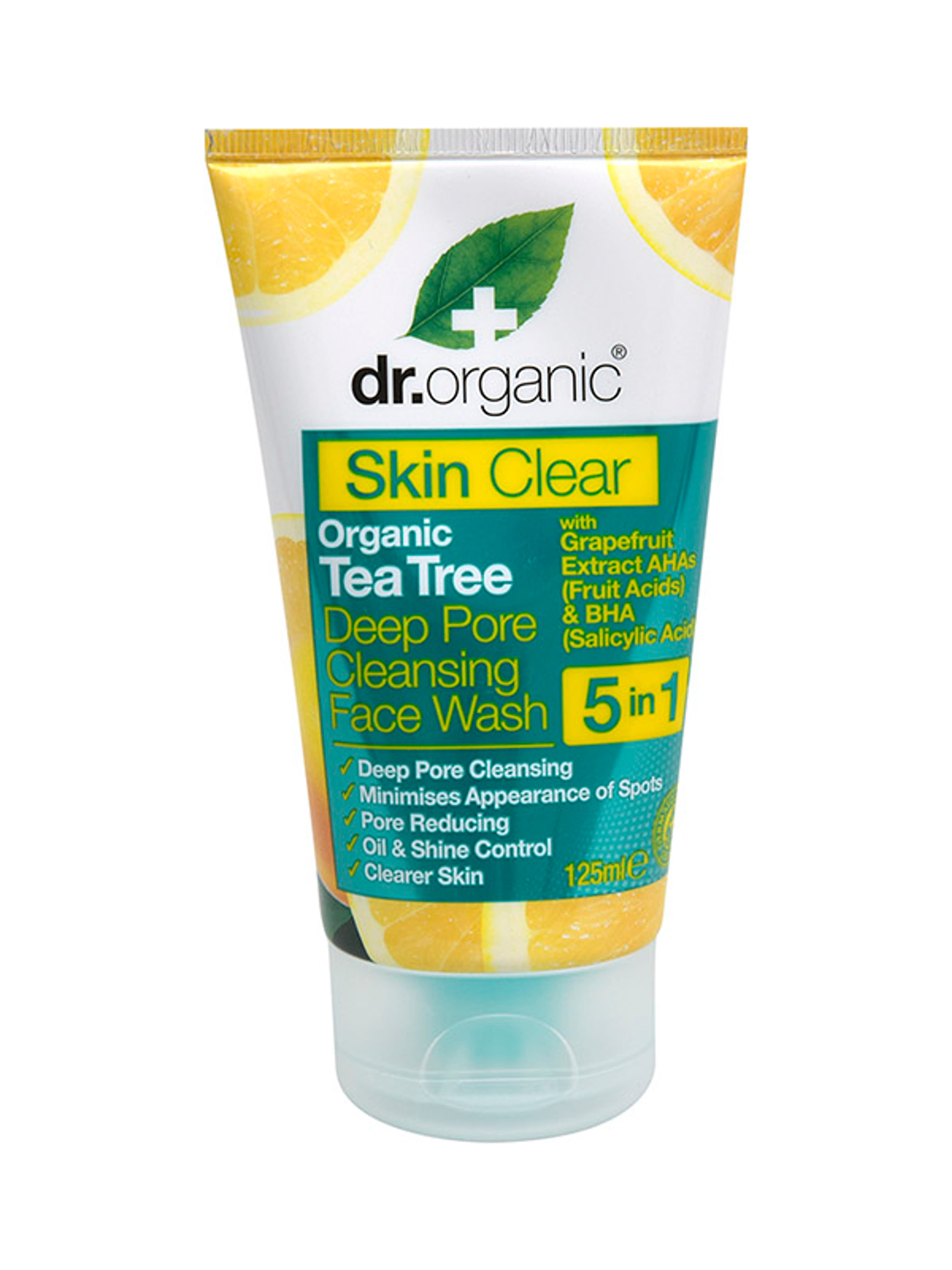Dr. Organic skin clear mélytisztító arclemosó - 125 ml