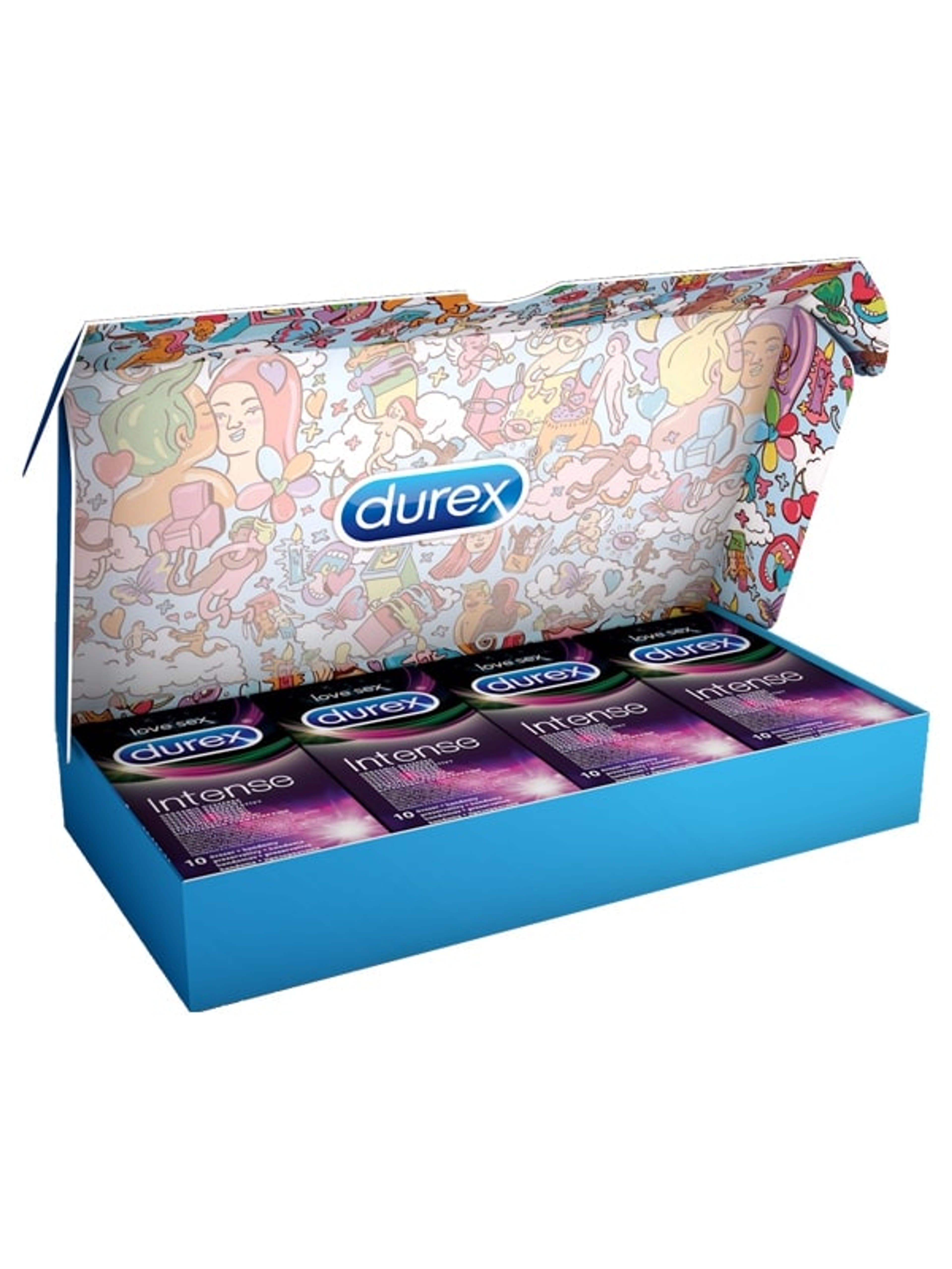 Durex Intense Orgasmic óvszer diszkrét csomagolásban - 40 db