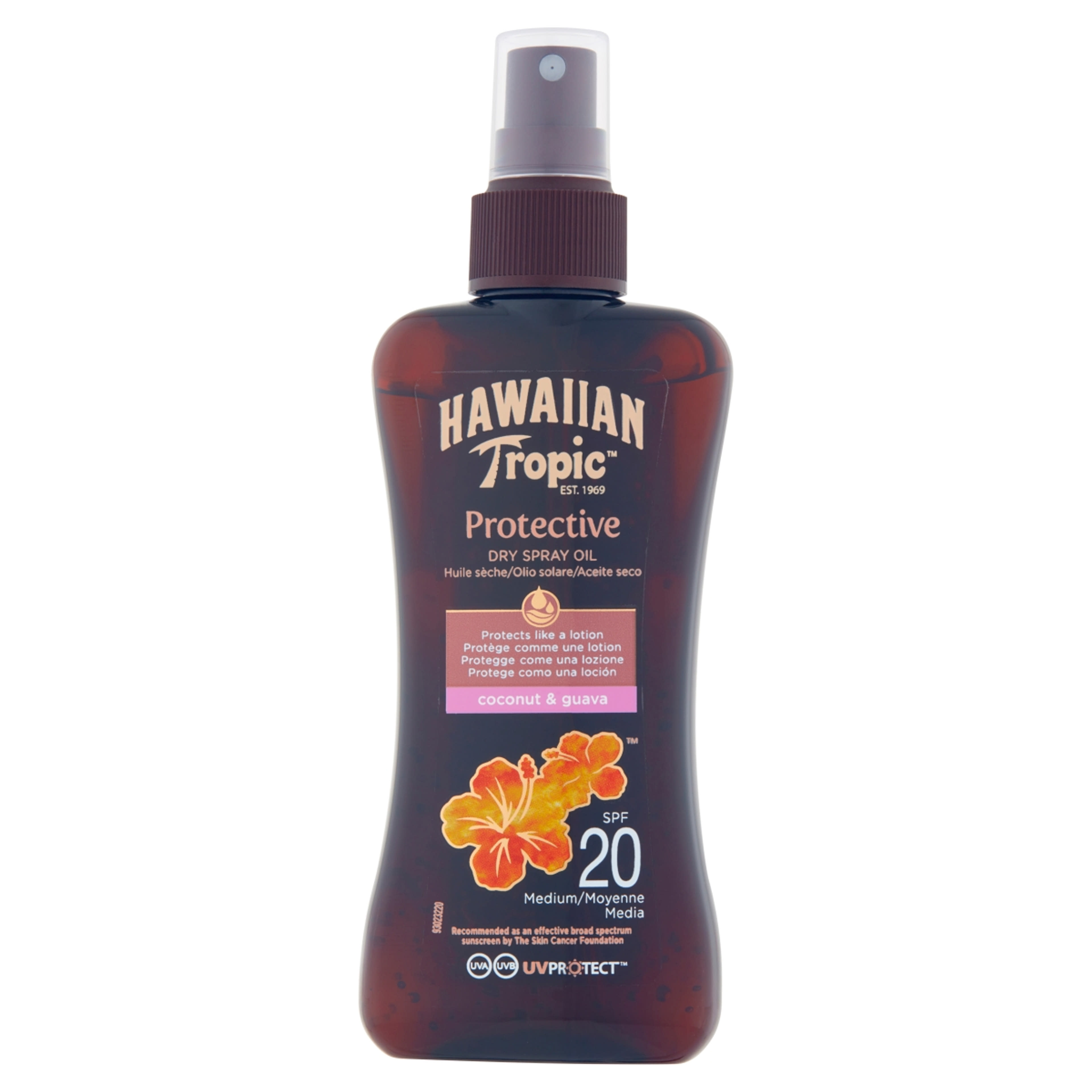 Hawaiian Tropic Protective dry spray napolaj F20 - 200 ml
