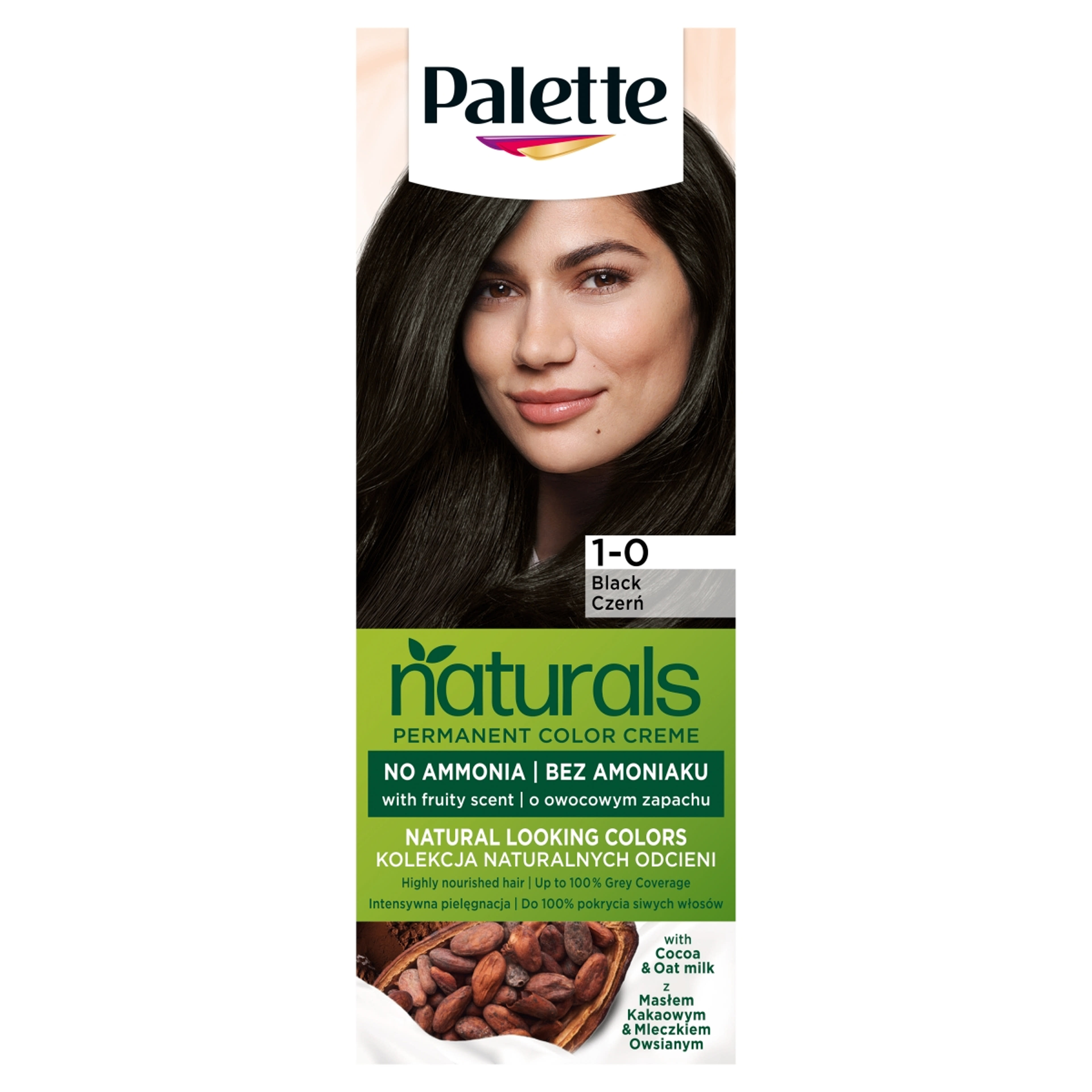Palette Permanent Natural Colors ápoló krémhajfesték 900 mélytengeri fekete - 1 db