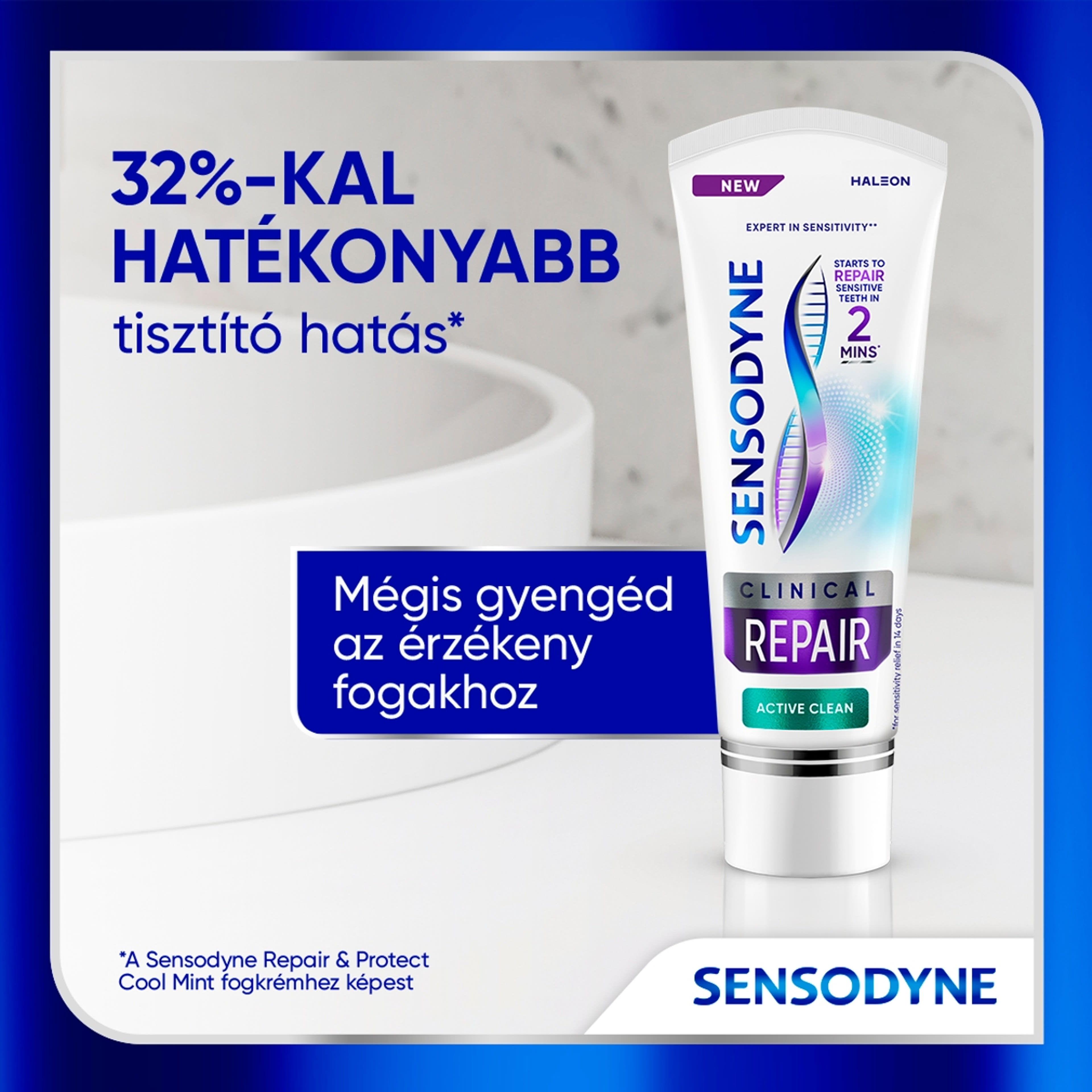 Sensodyne Clinical Repair Active Clean fluoridos fogkrém - 75 ml-2